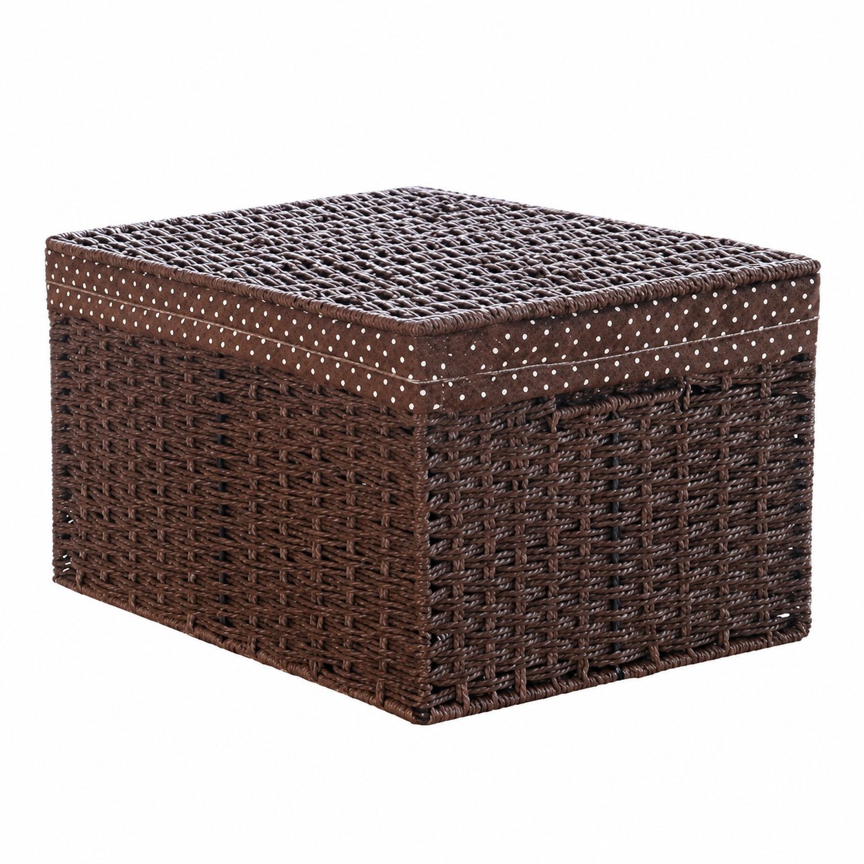 Woven Storage Box with Lid