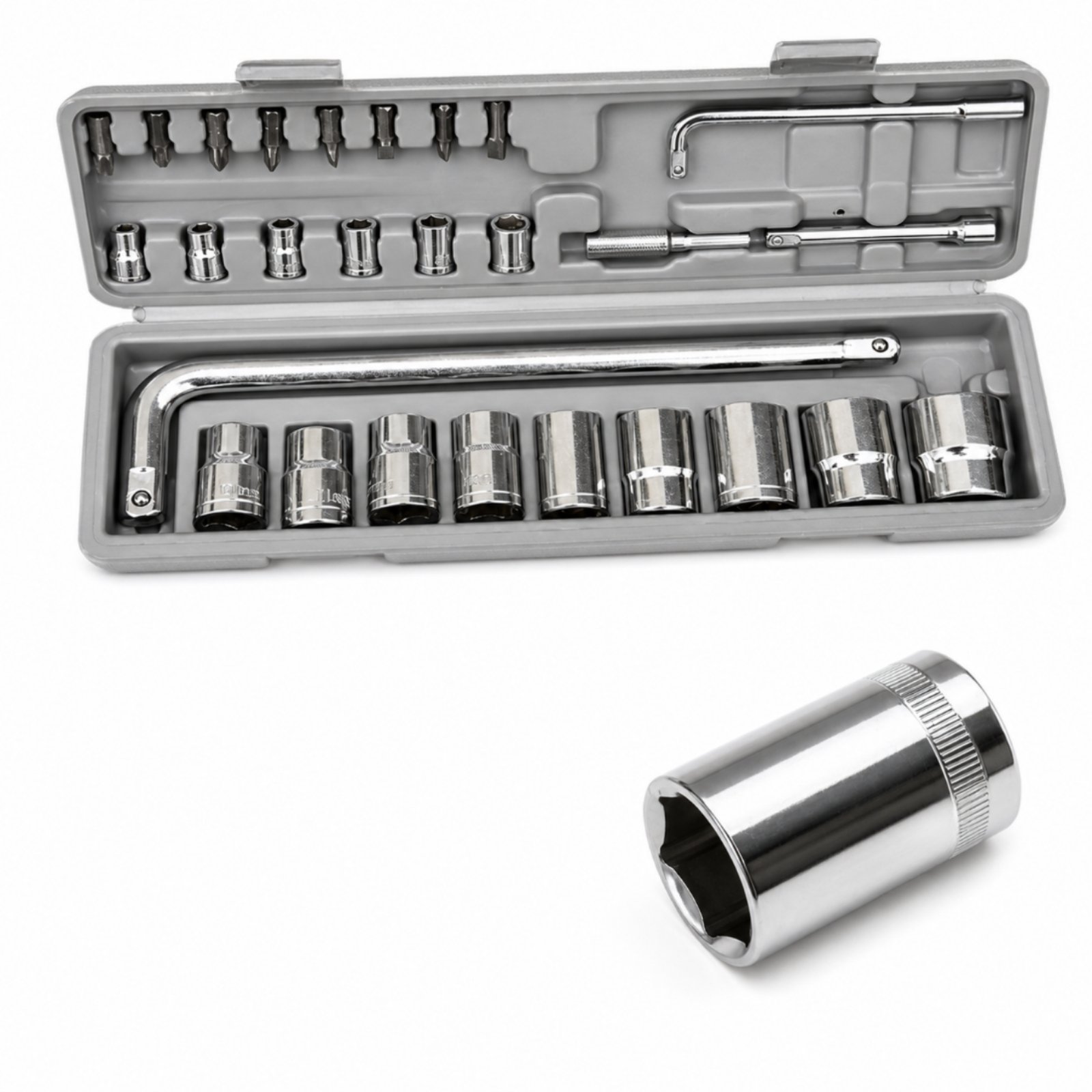 28-Piece Socket Wrench Set with Case