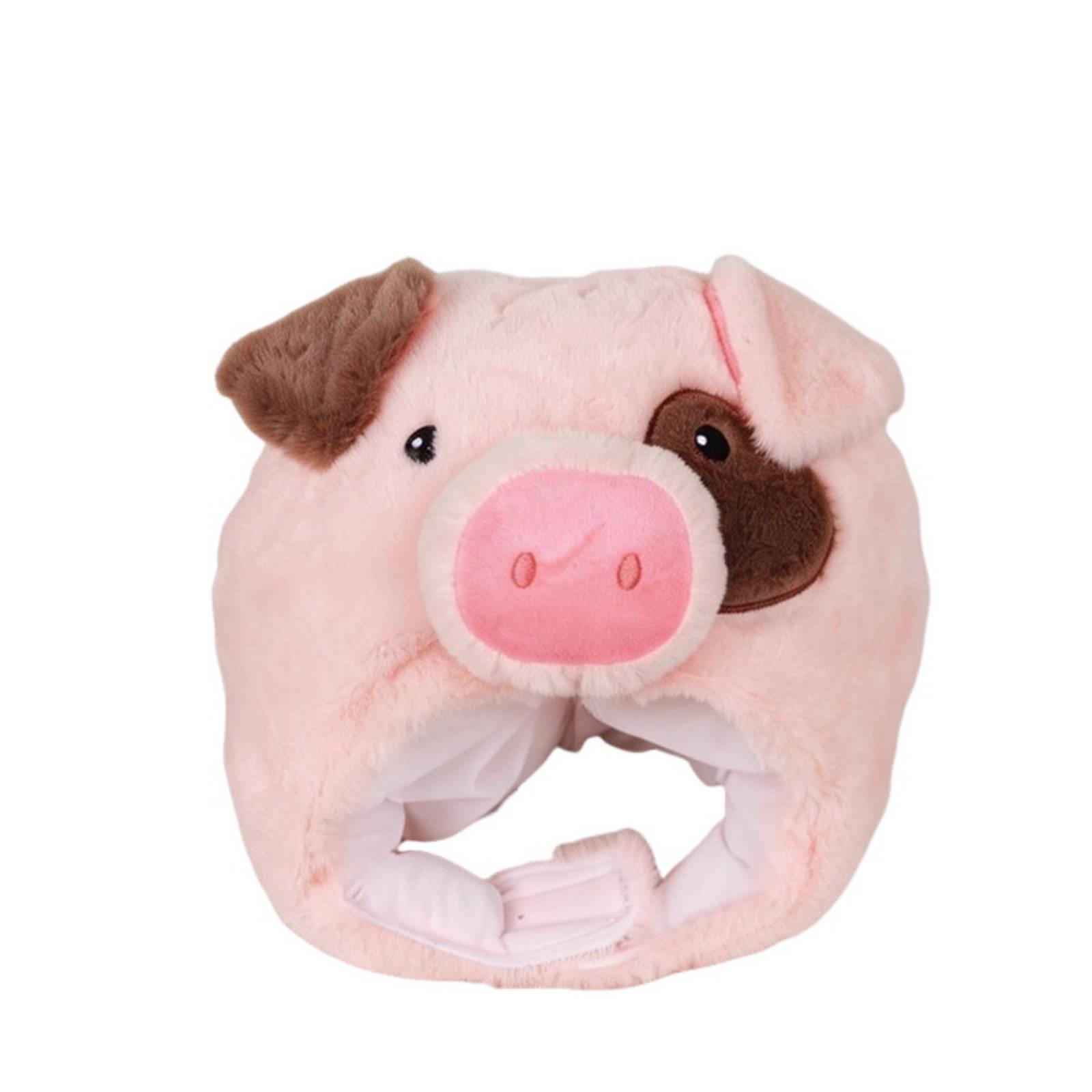 Pink Pig Head Hat