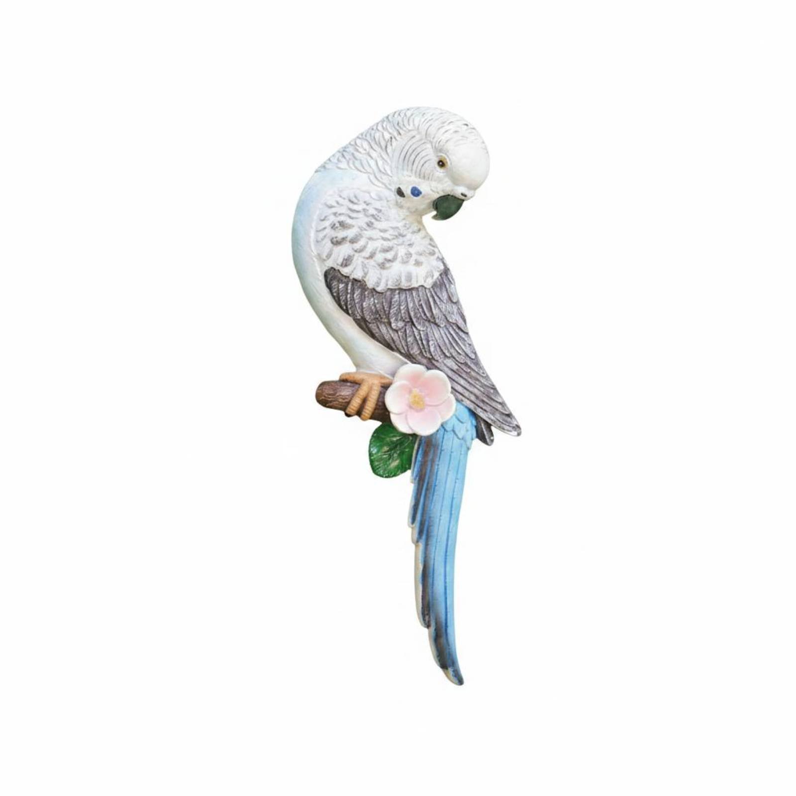 Budgerigar Wall Decor Resin