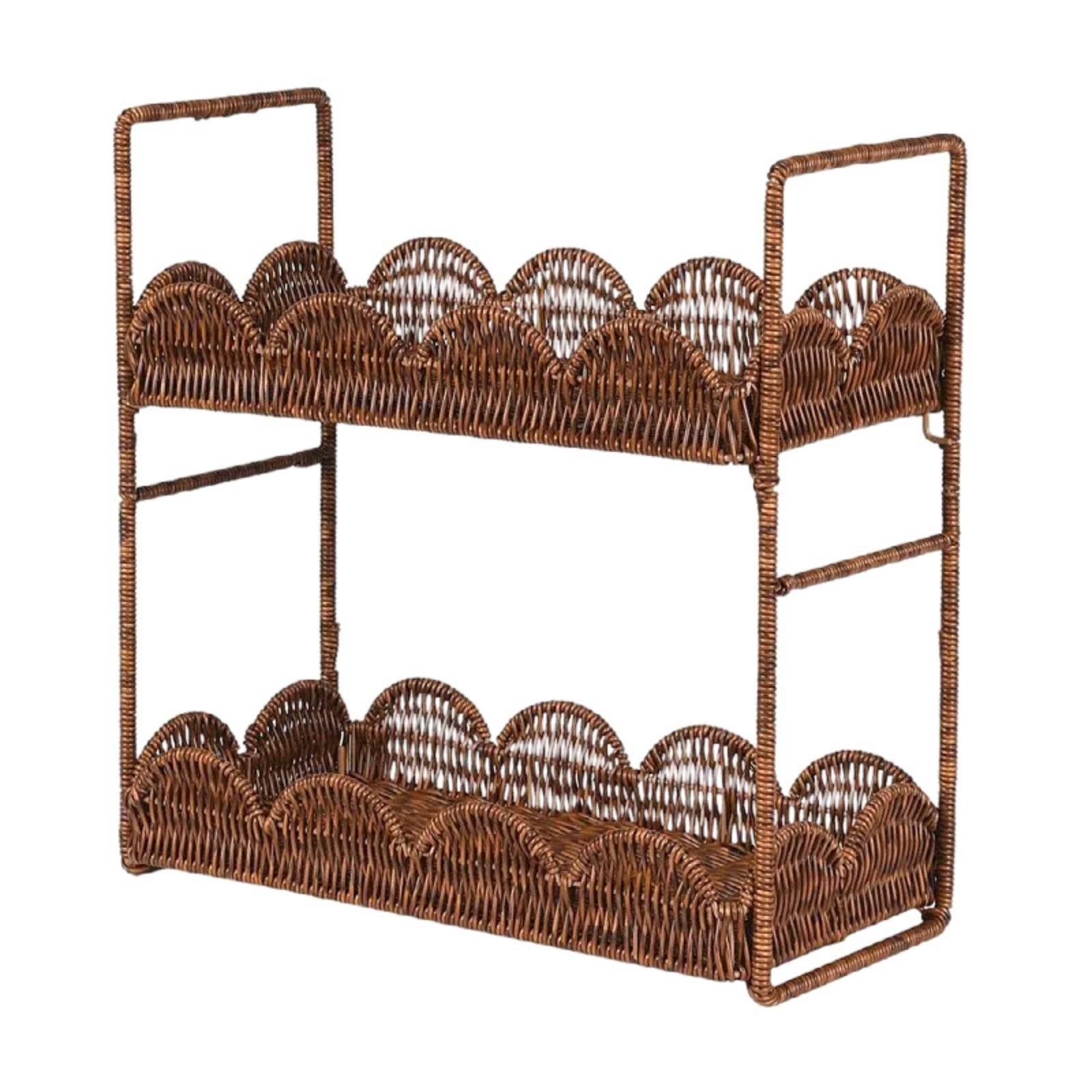 No-Assembly Two-Tier Storage Rack Requires No Installation