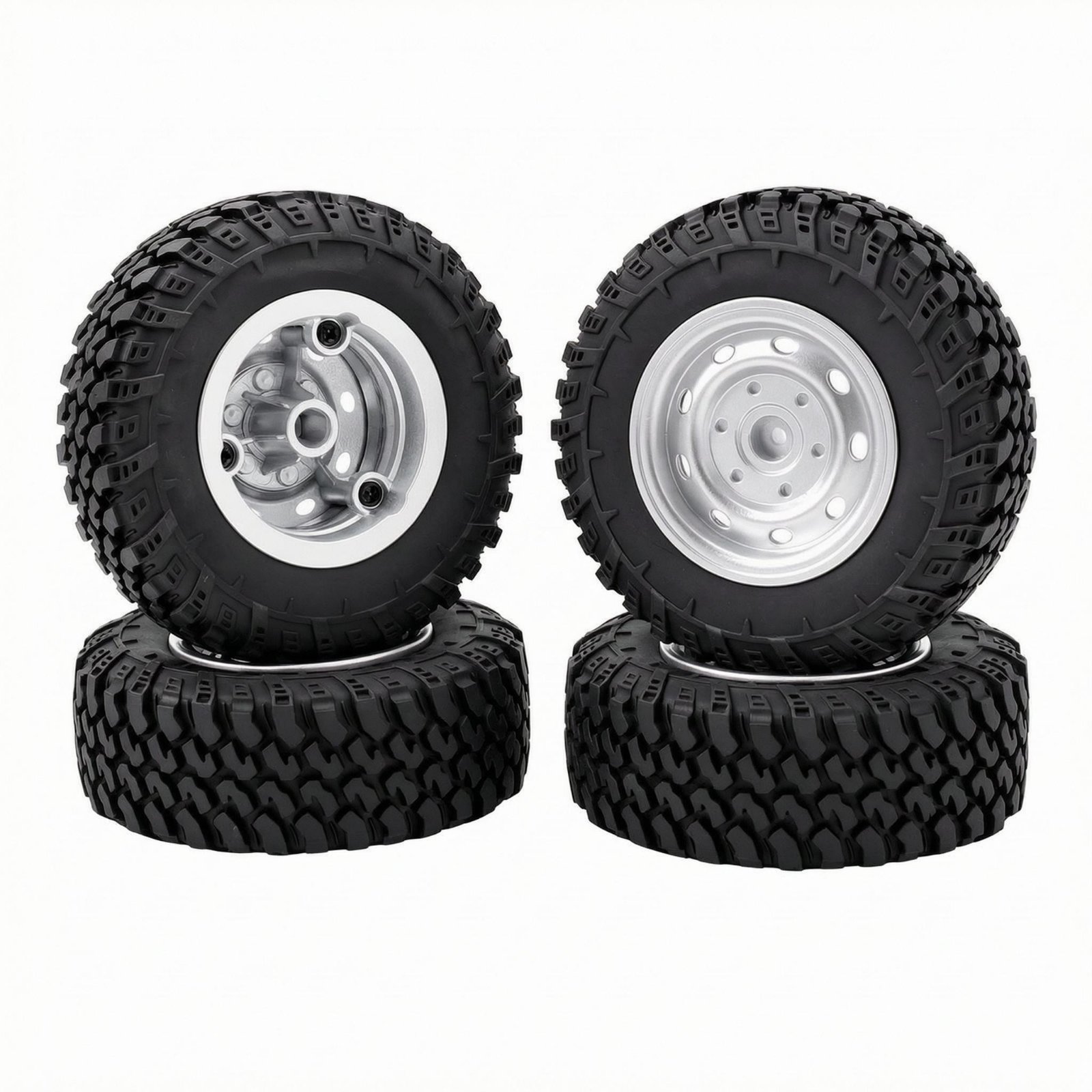 4-Piece RC Crawler Wheel and Tire Set