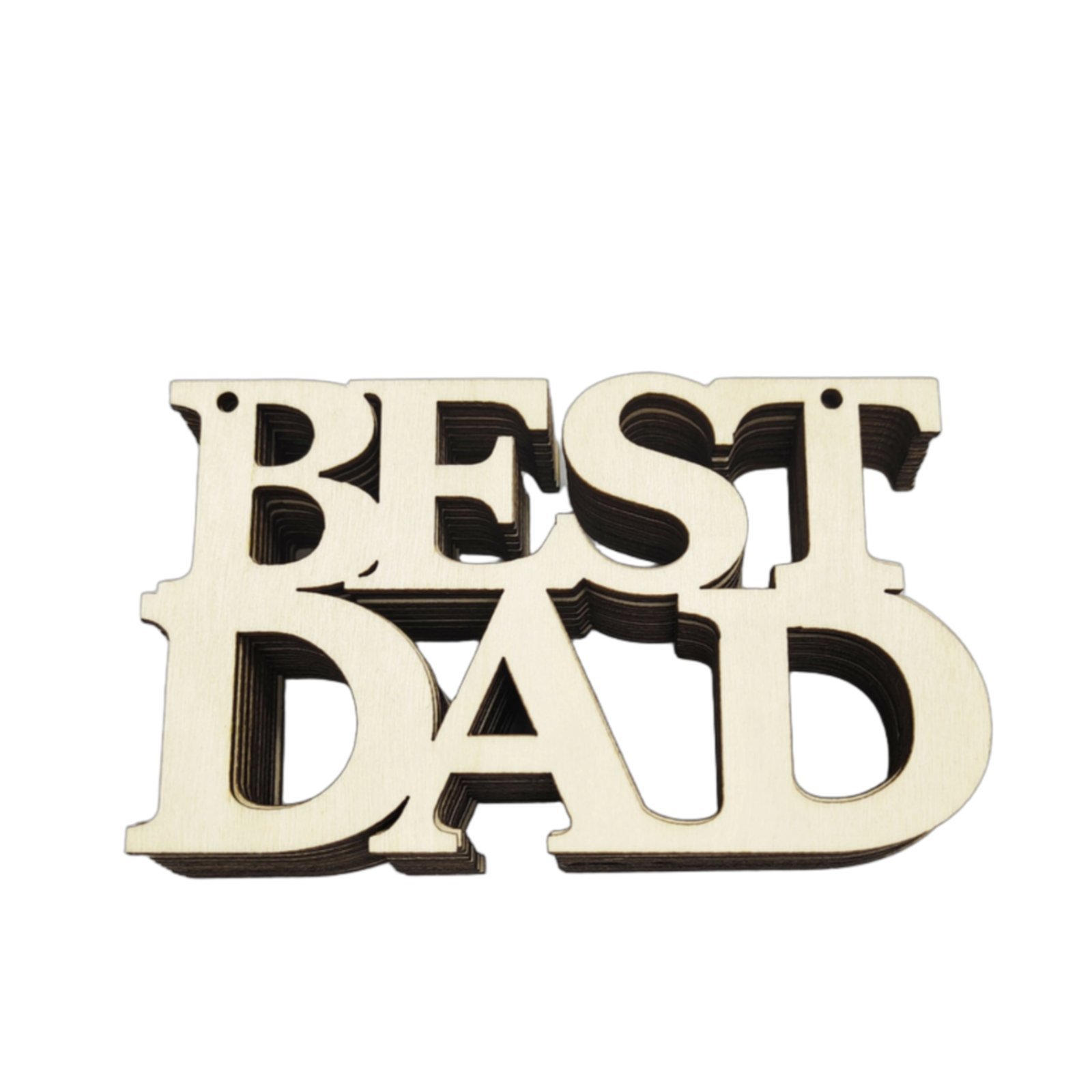 10-Piece Wooden Gift Tag