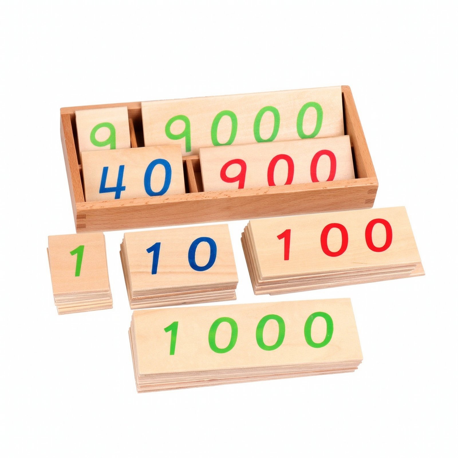 Wooden Number Card Teaching Kit