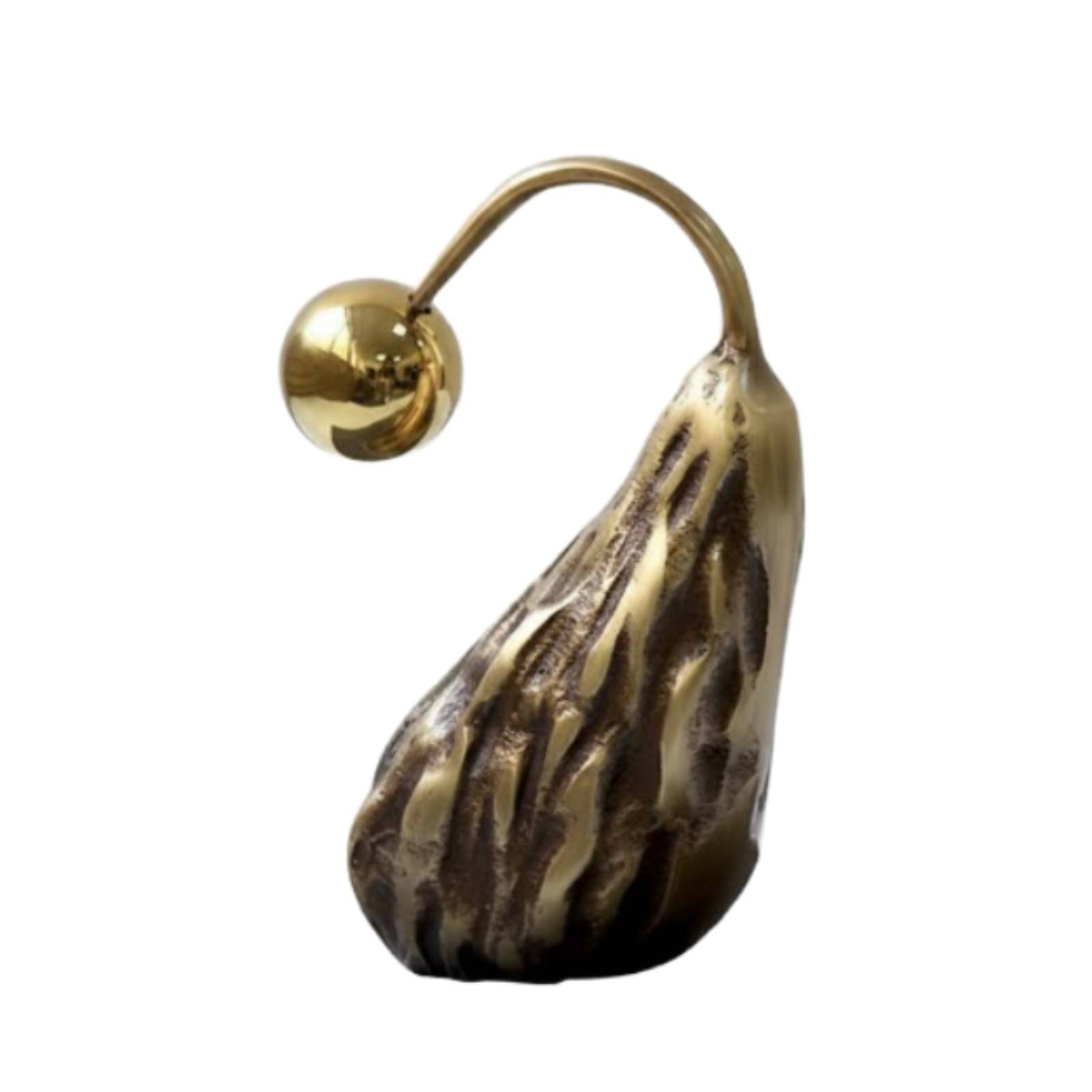 Copper Pear Figurine