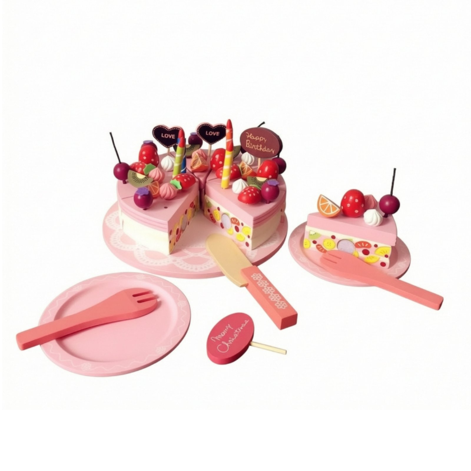 Wooden Sliceable Dessert Set
