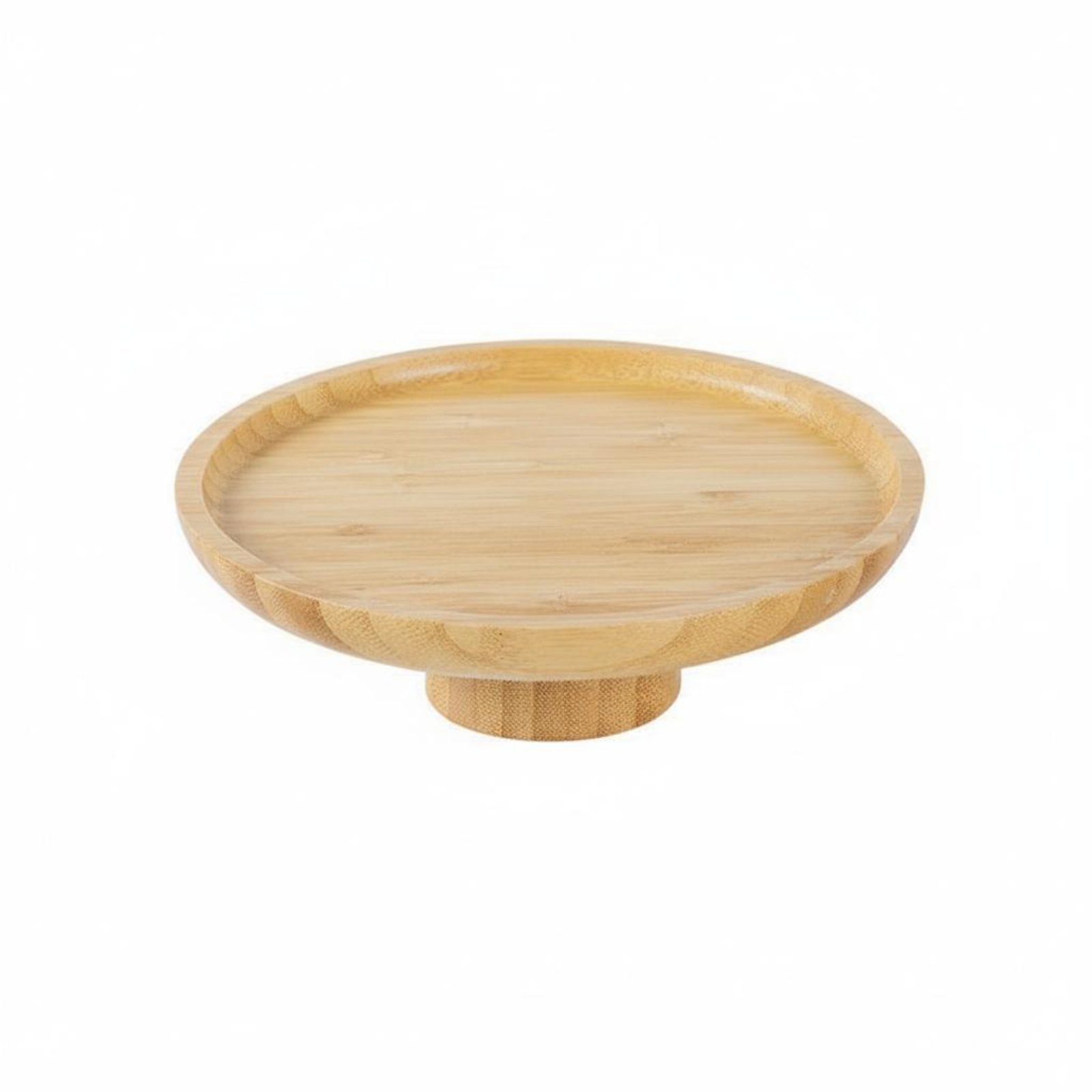 Wooden Pedestal Serving Plate
