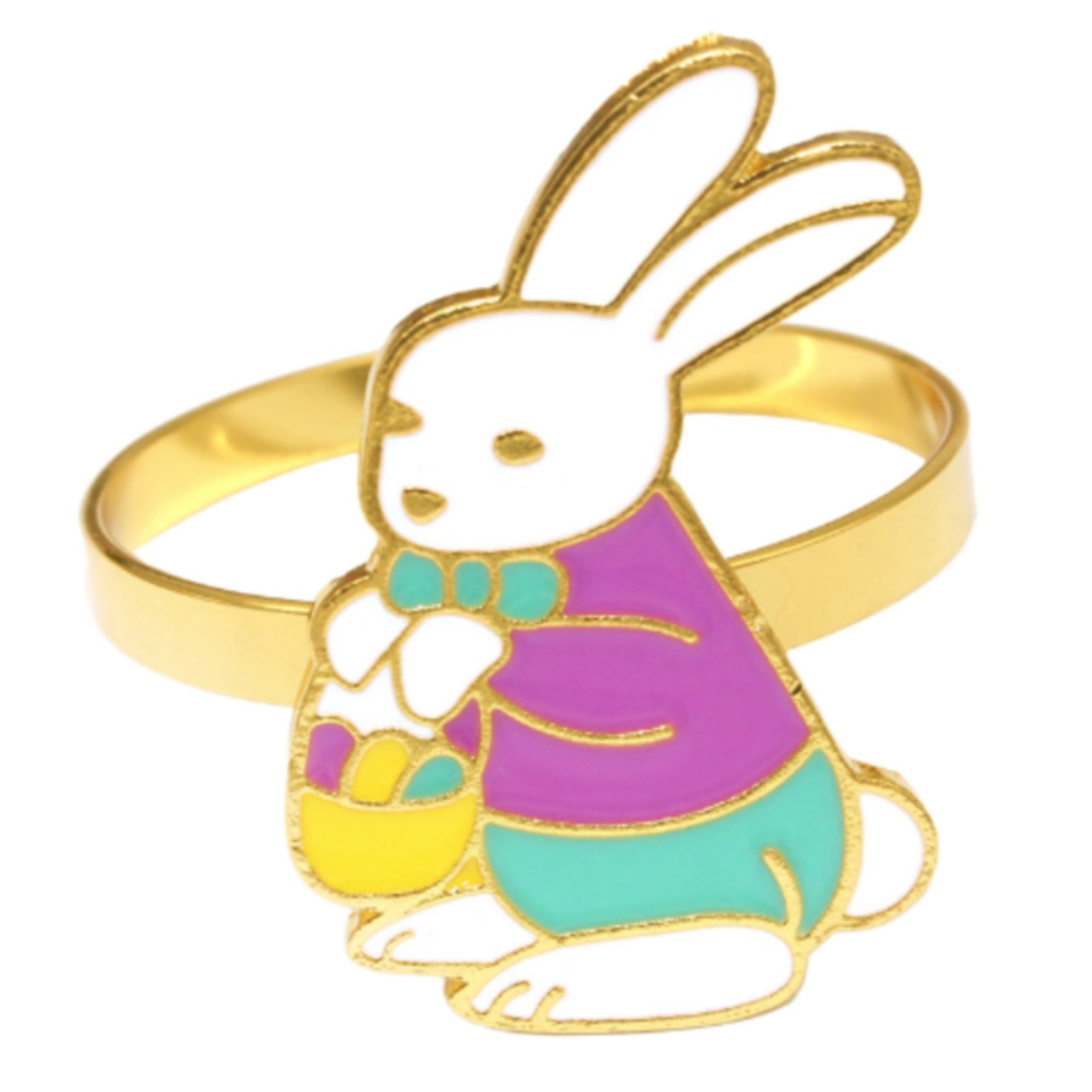 Easter Bunny Napkin Holder Enamel
