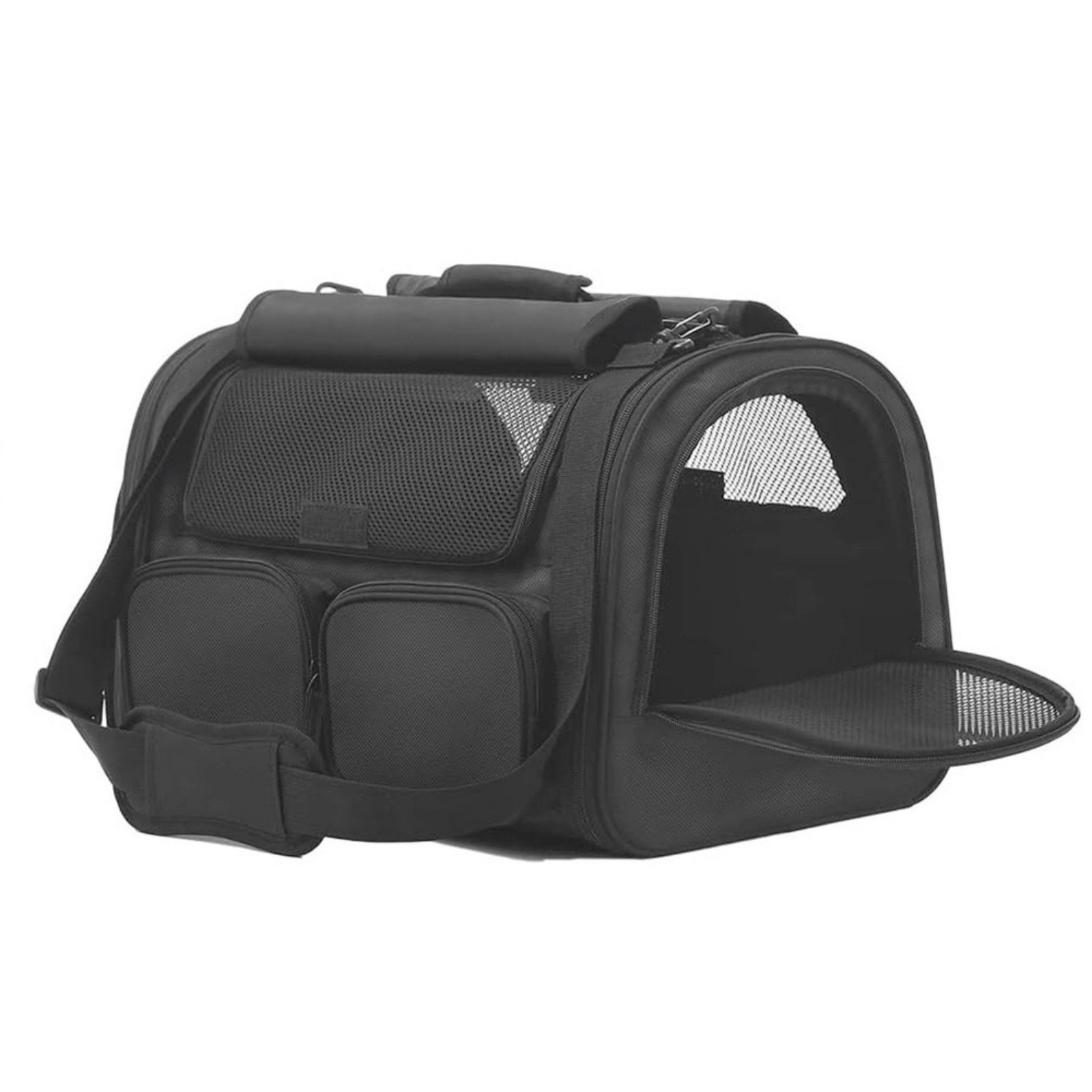 Foldable Pet Carrier Bag – Black