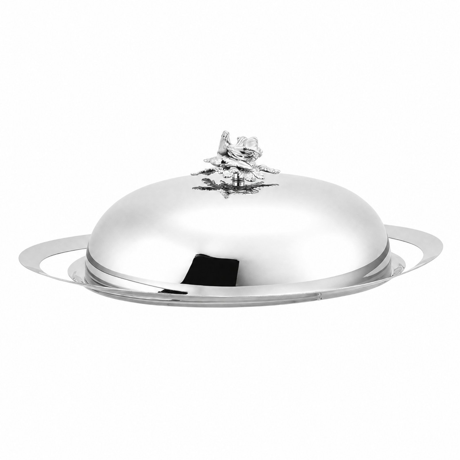 Stainless Steel Covered Serving Platter