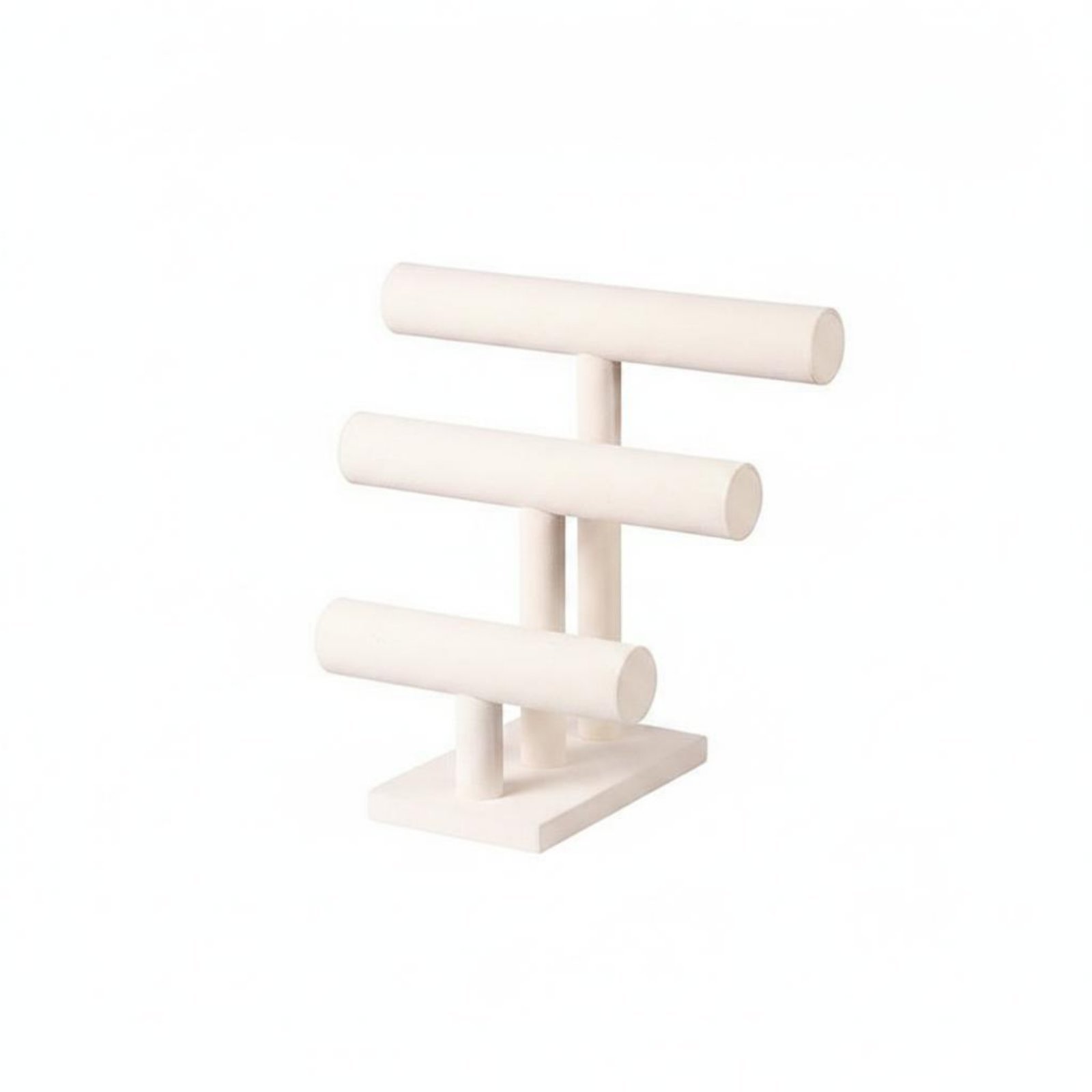 Velvet Bracelet Display Stand – Beige 3-row