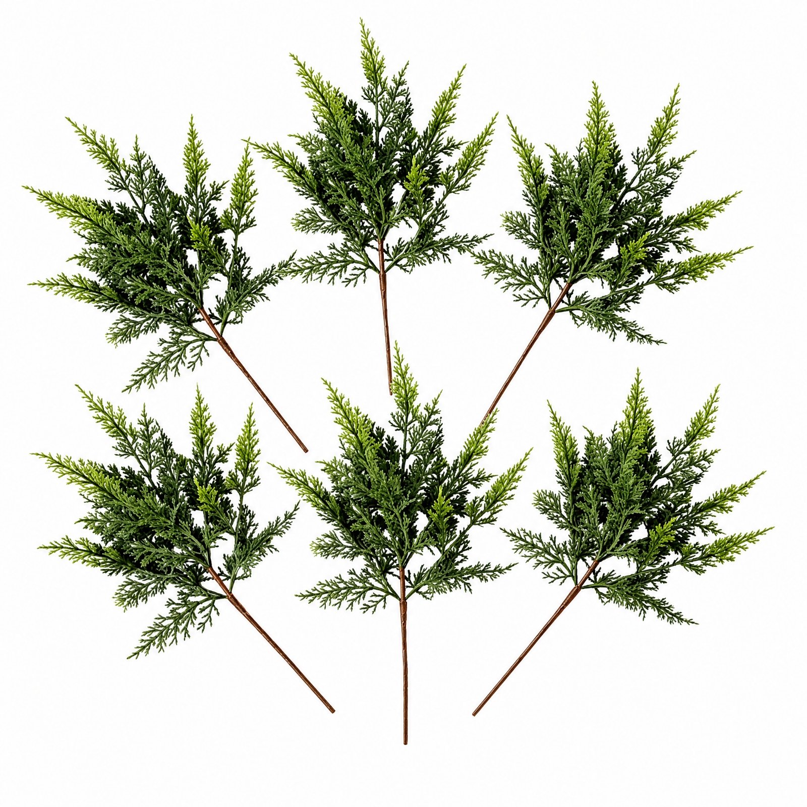 6 Pieces Artificial Cedar Branches