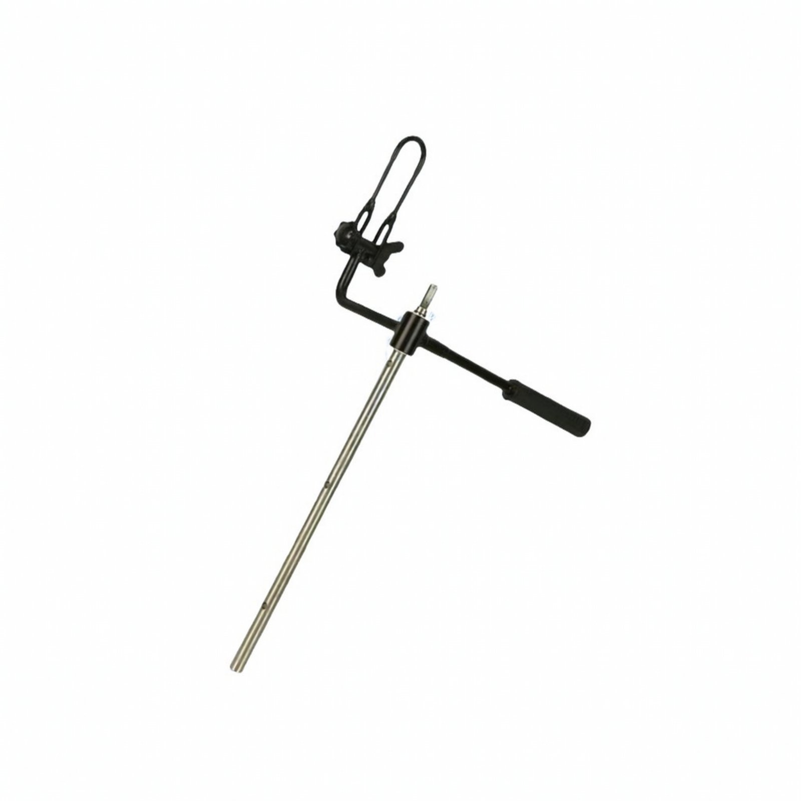 Ice-Auger Extension Rod with Connecting Clamp