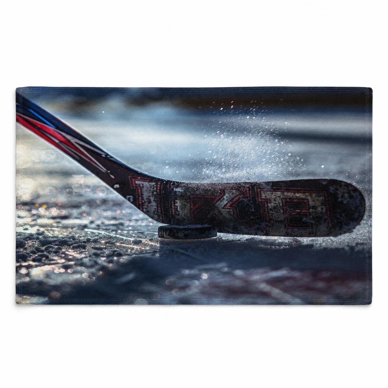 Ice Hockey Rink Beach Towel