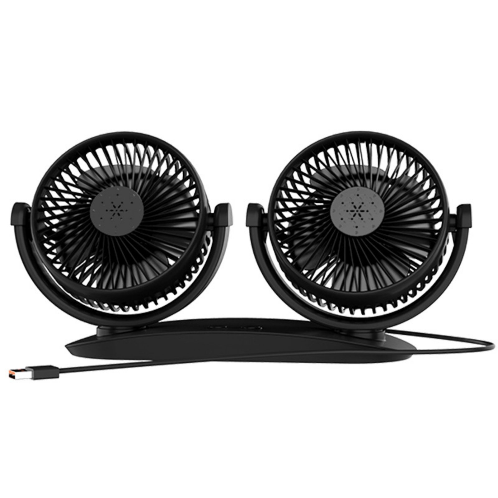Vehicle Fan with Angled Heads