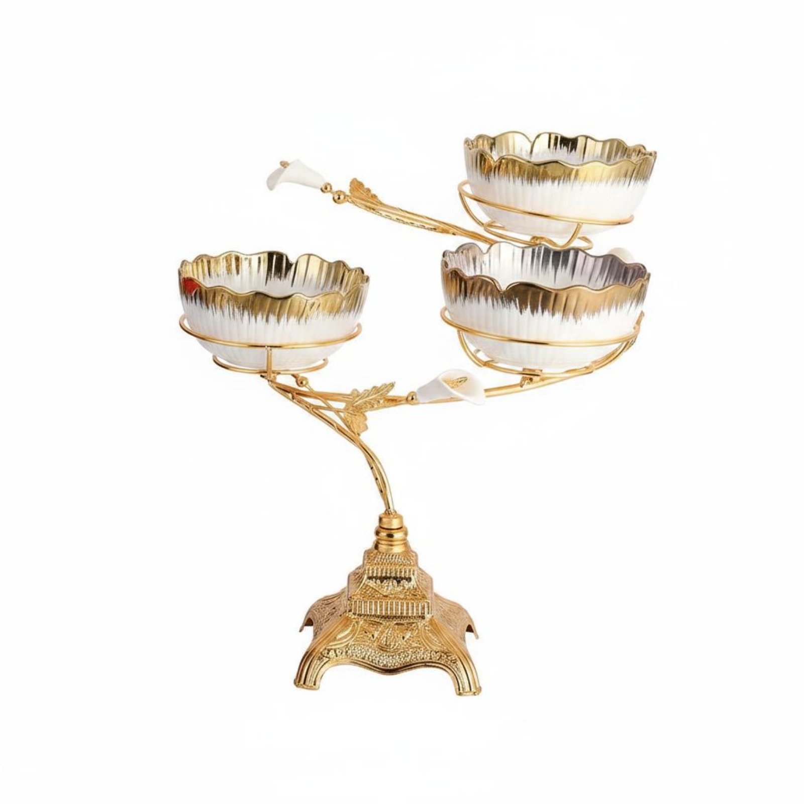 Fruit Tray Gold Metal