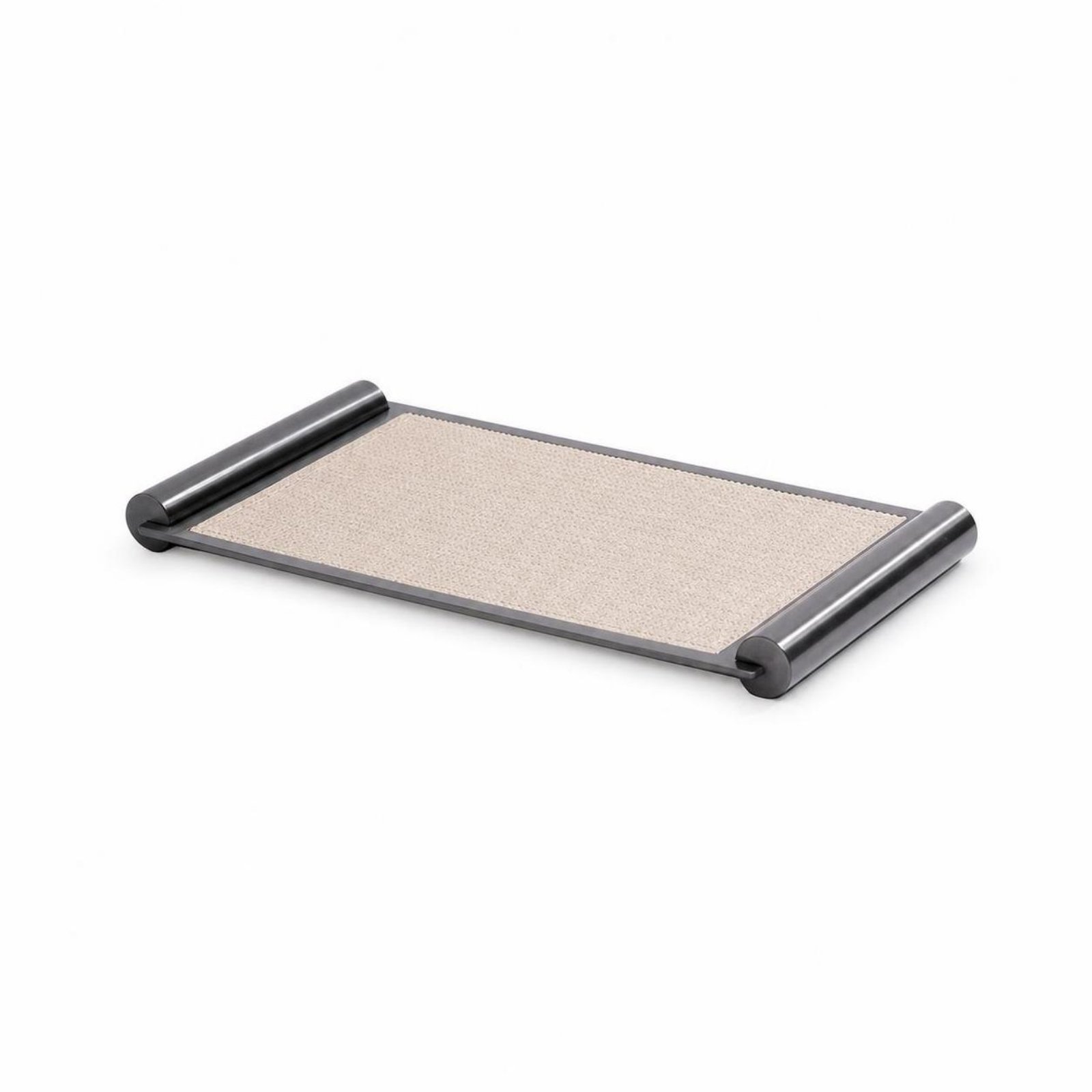 PU Leather Tray with Metal Frame