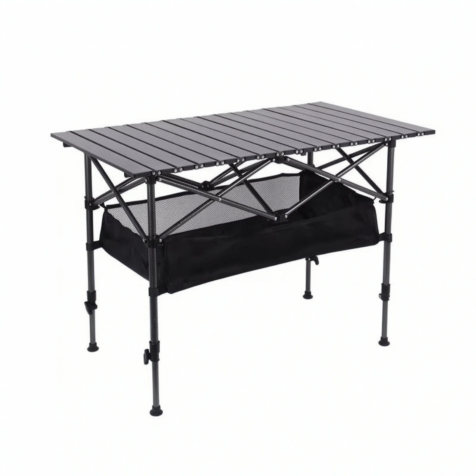 Folding Camping Table – Black, 120cm