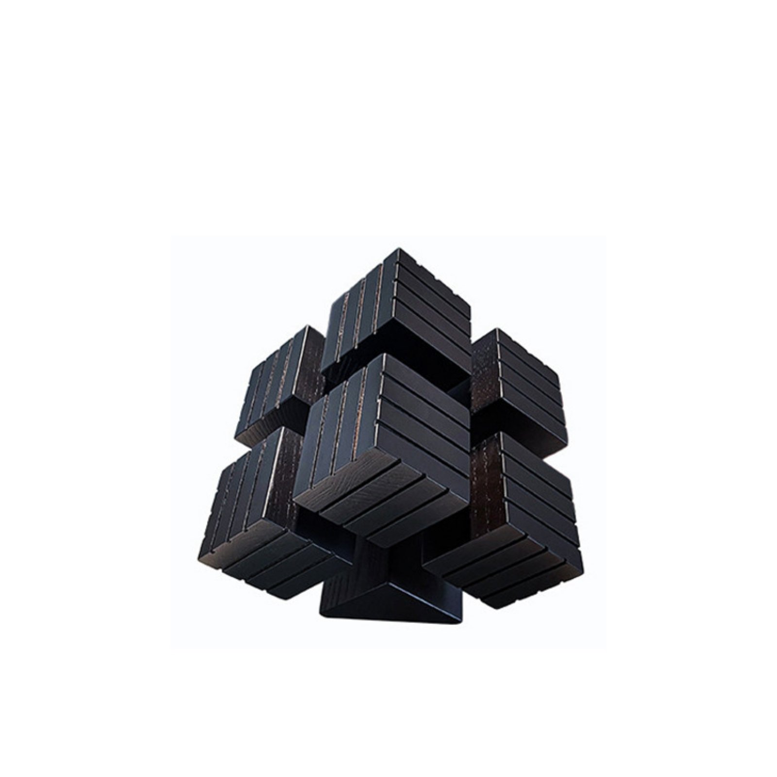 Geometric Cube Sculpture