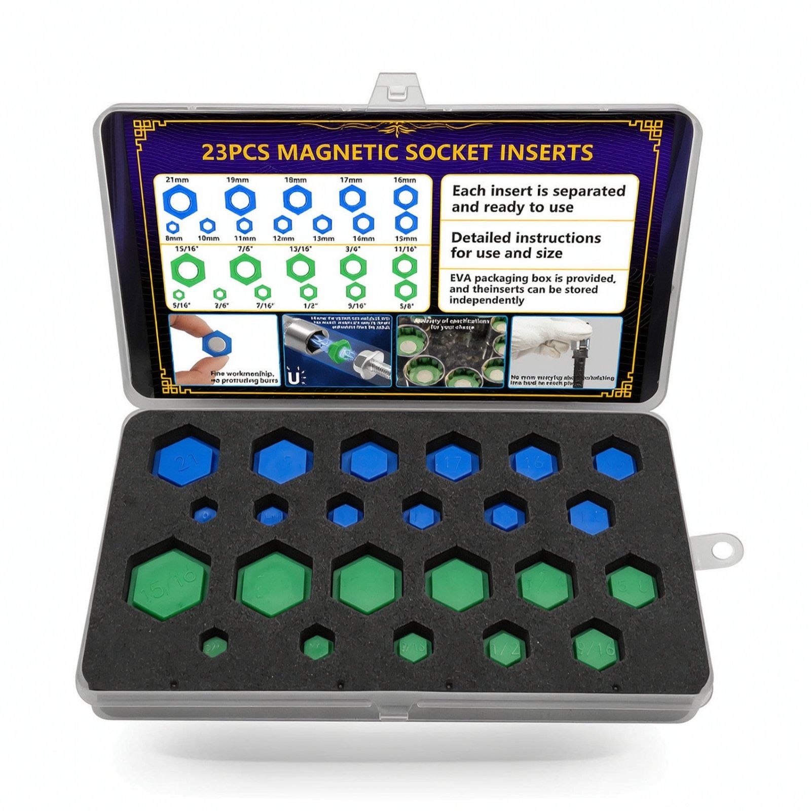23-Piece Socket Insert Adapter Set