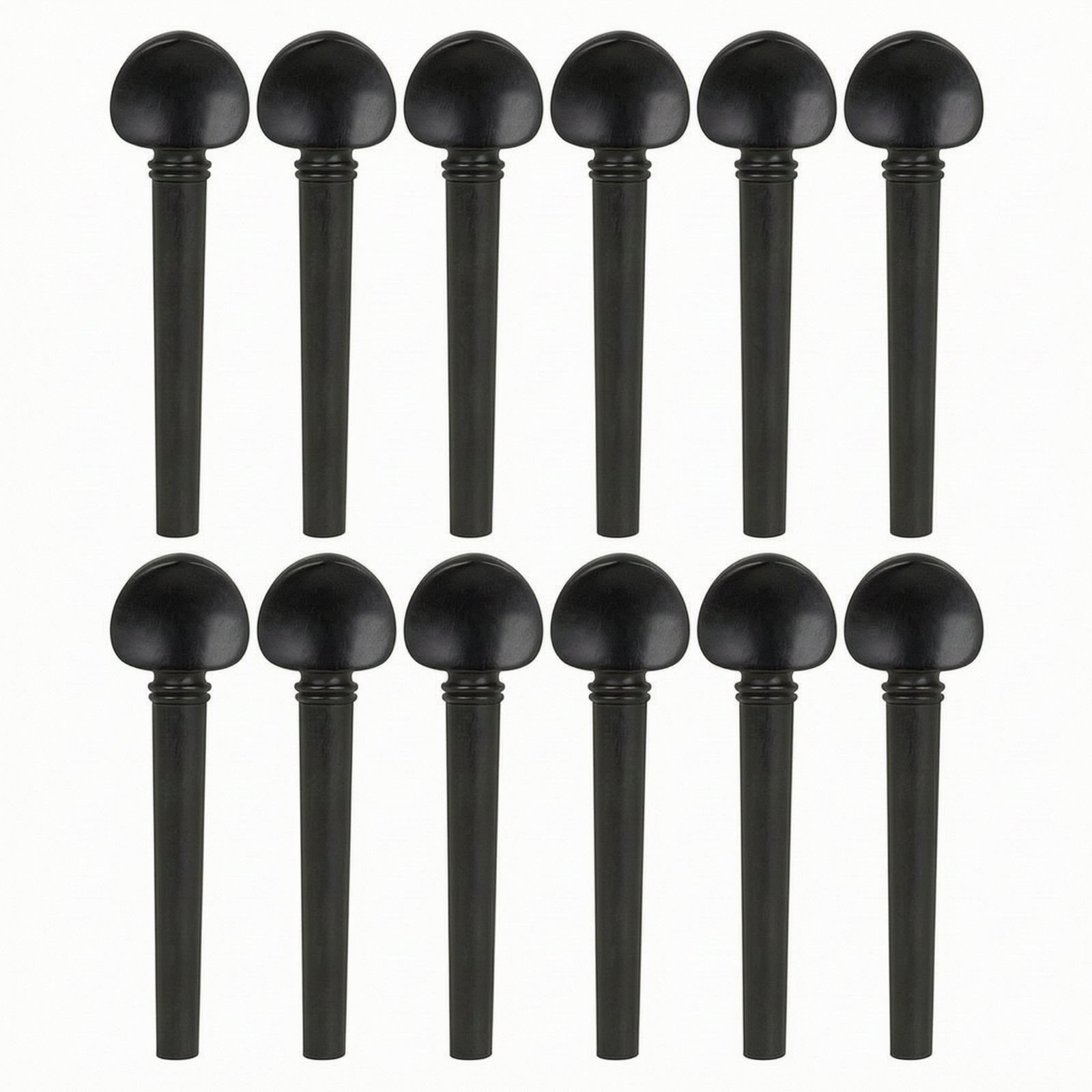 12-Piece Ebony Oud Tuning Pegs