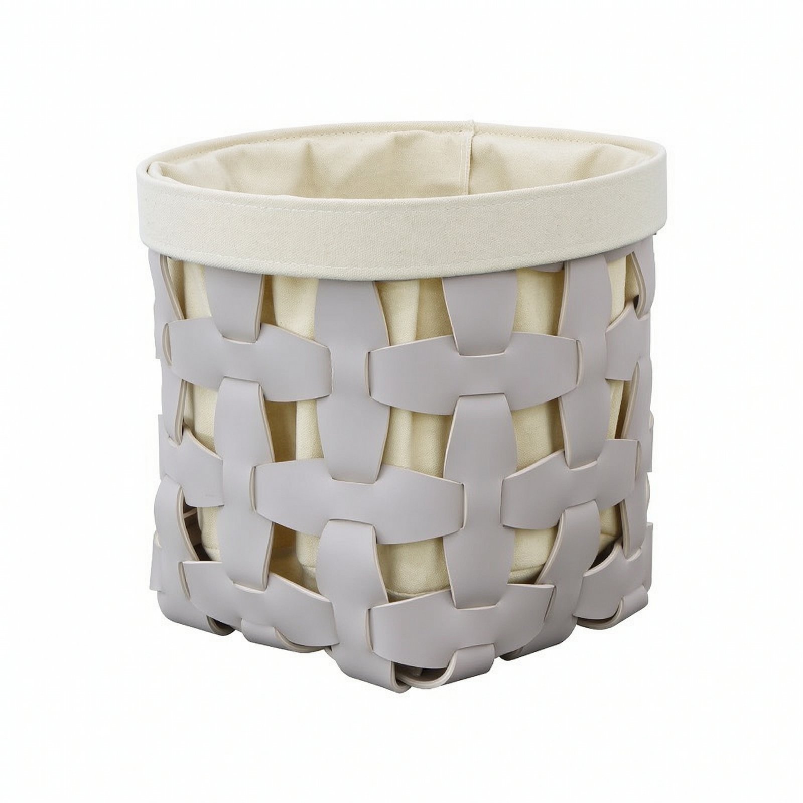 Leather Basket with Cloth Lining