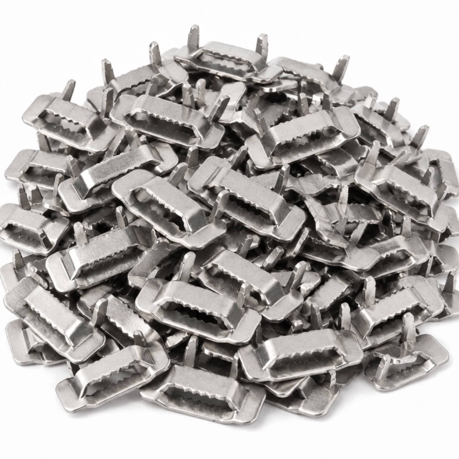 100-Piece Stainless Steel Strapping Buckle