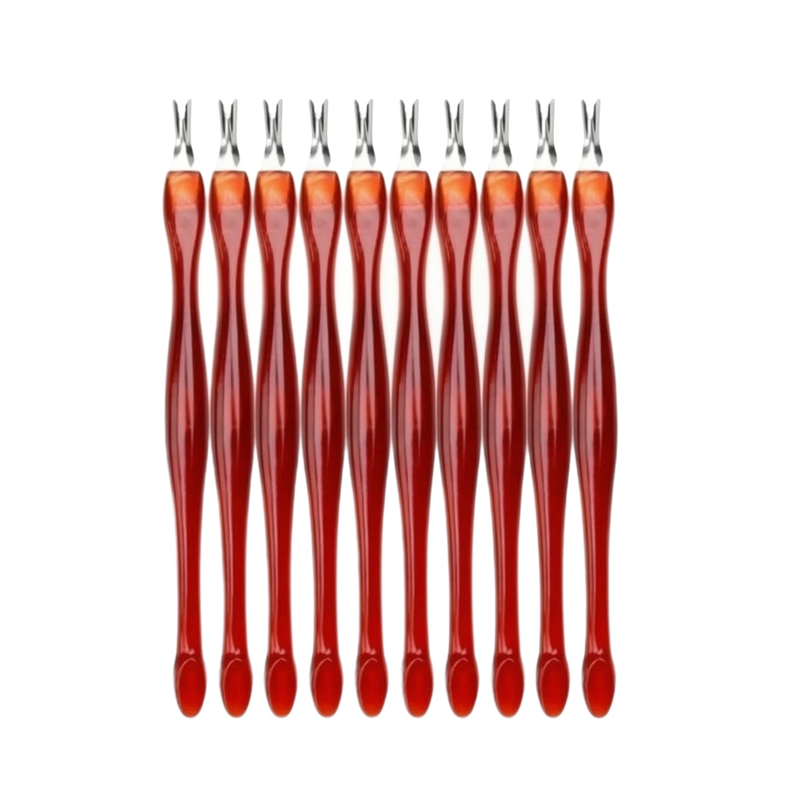 10-Piece Single-Use Cuticle Removers with Pusher End