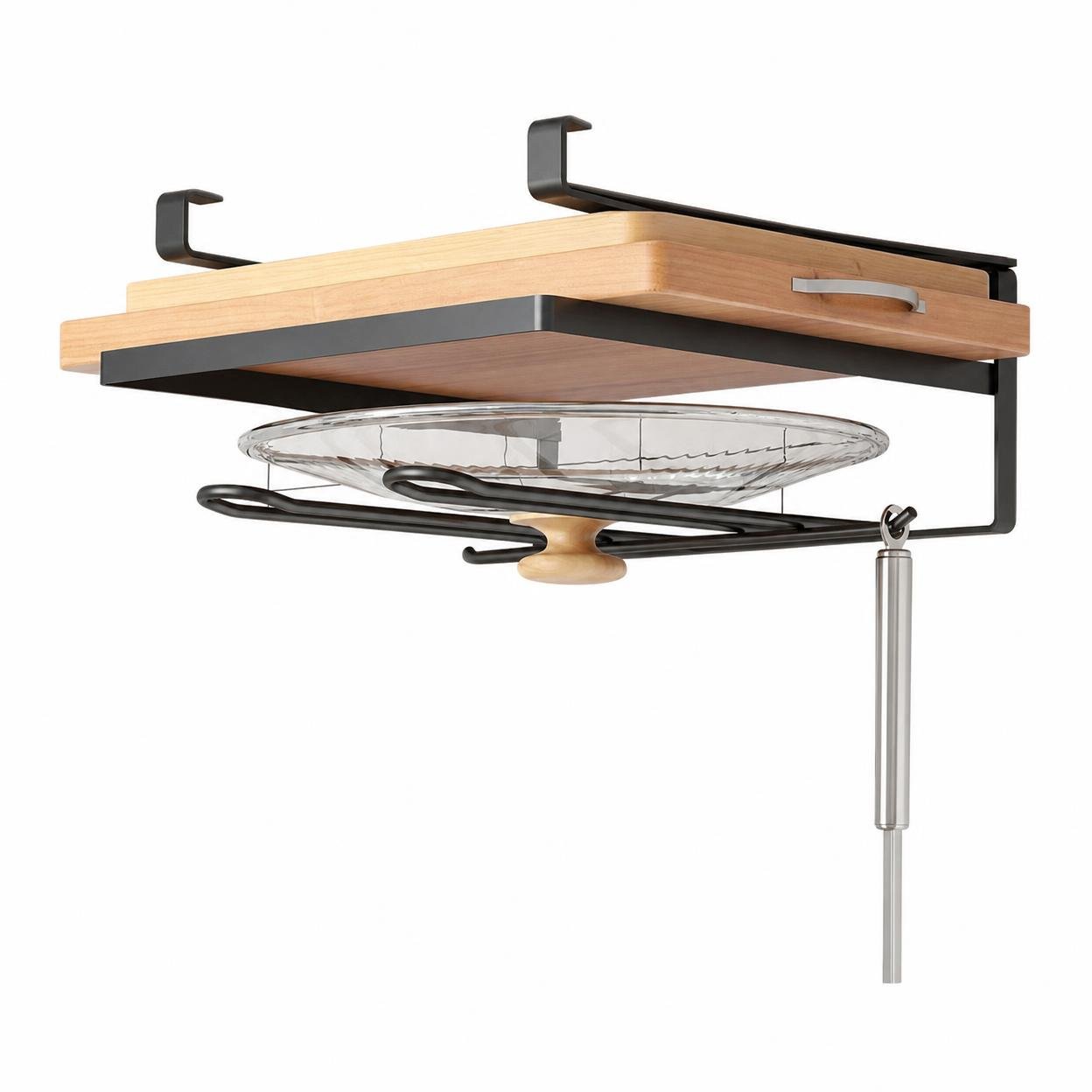 Wall Mounted Pot Lid Rack – Cutting Board [Elegant