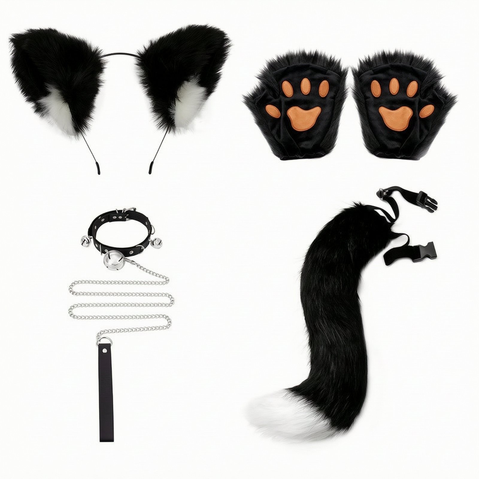 5-Piece Adjustable Cat Costume Set