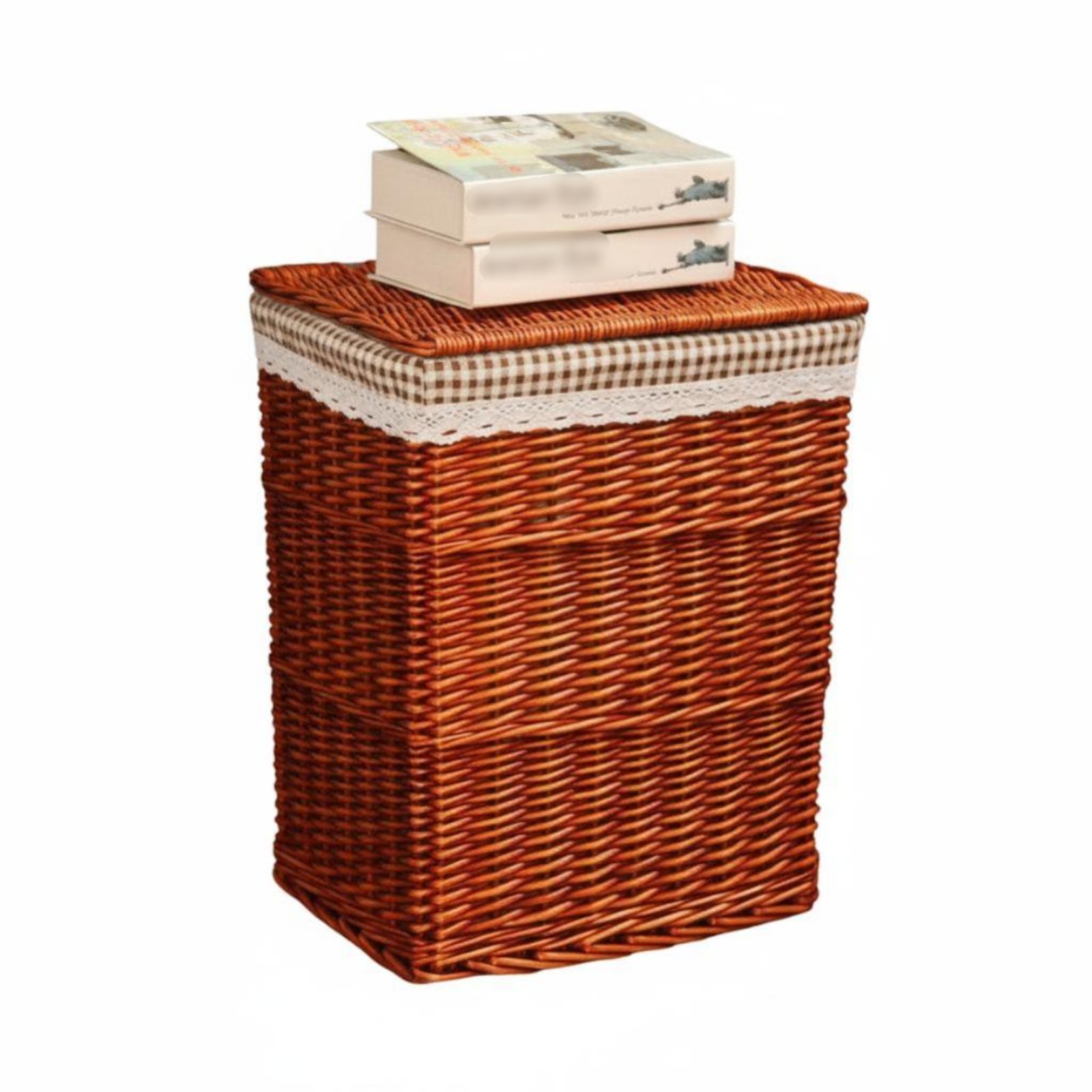 Round Wicker Laundry Hamper