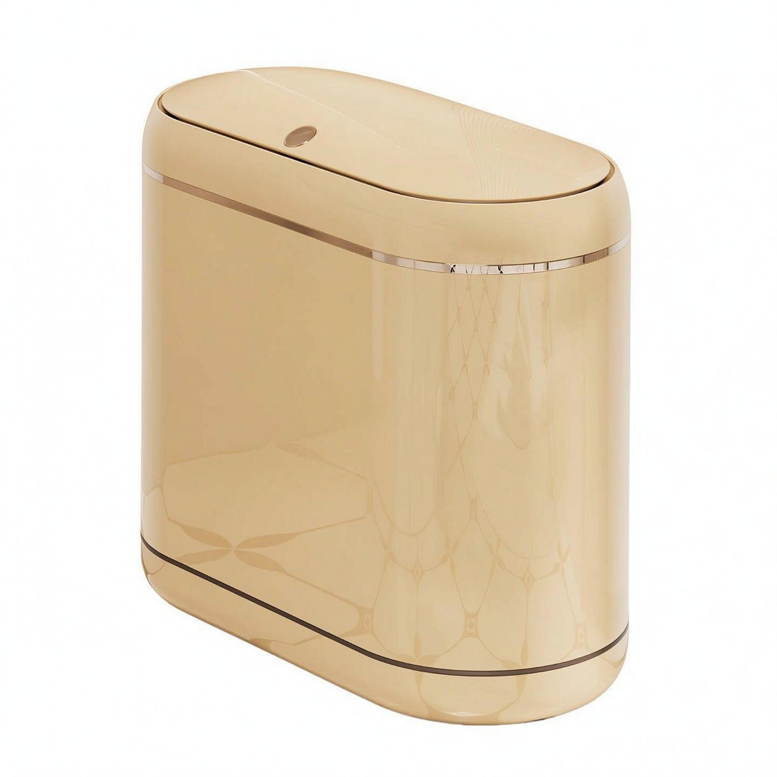 Narrow-Space Lidded Waste Basket