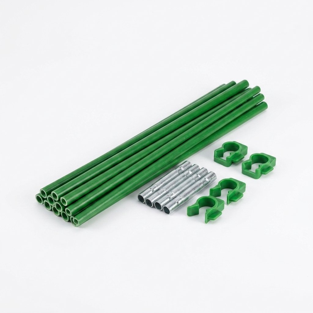 Fiberglass Greenhouse Hoops Kit – 4mmx43cm Rods: 25pcs +