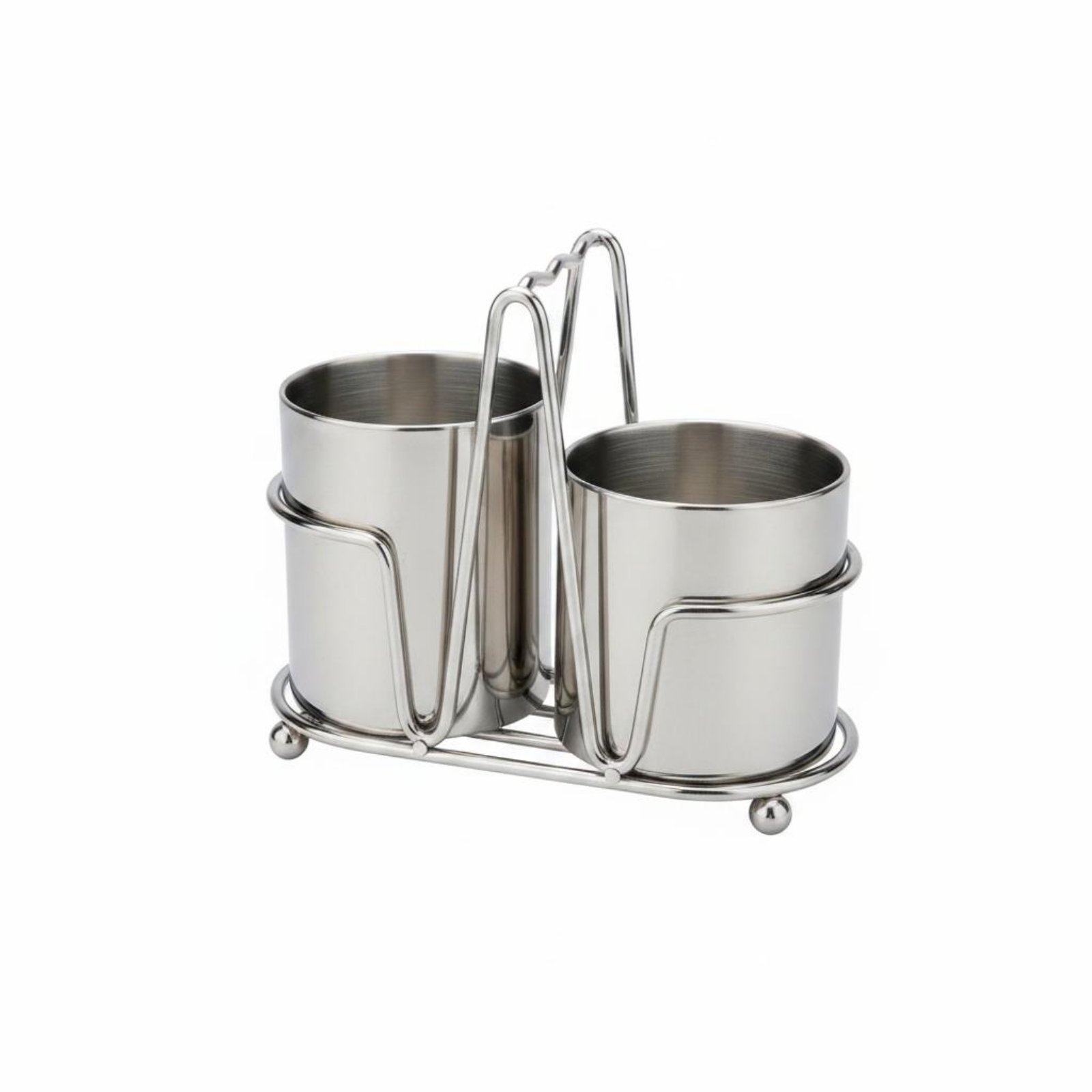 Stainless Steel Utensil Holder – Double Head