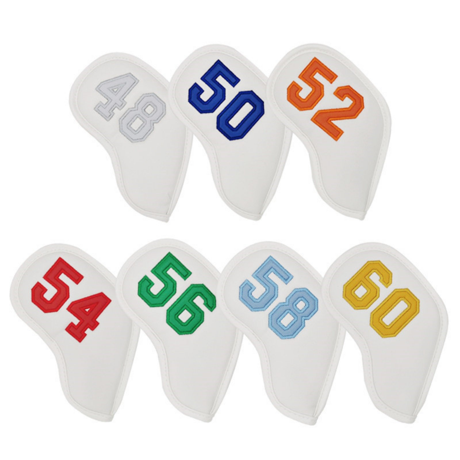 7 Piece Golf Iron Headcovers