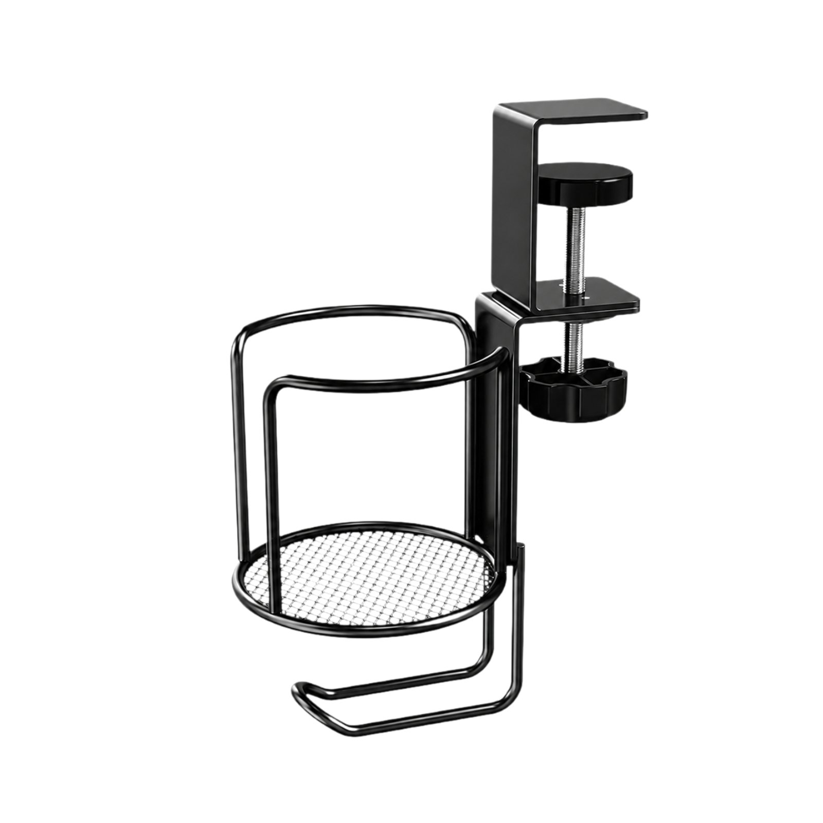Clamp-Style Desk Organizer with Rotating Cup Holder