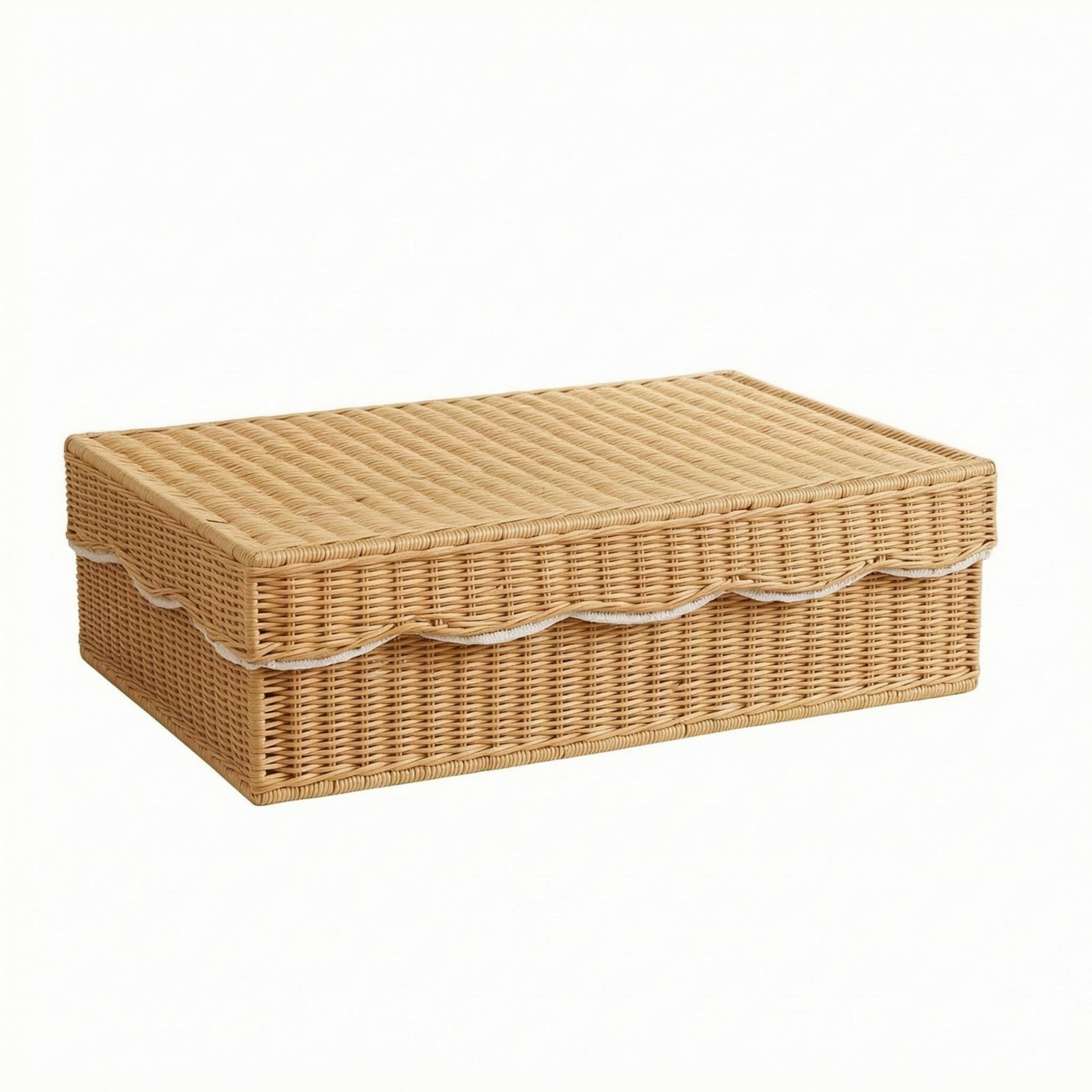 Rattan Lidded Storage Box