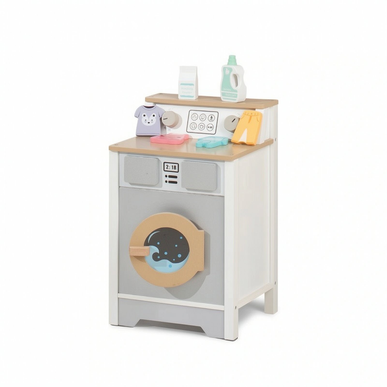 Wooden Laundry Appliance Toy