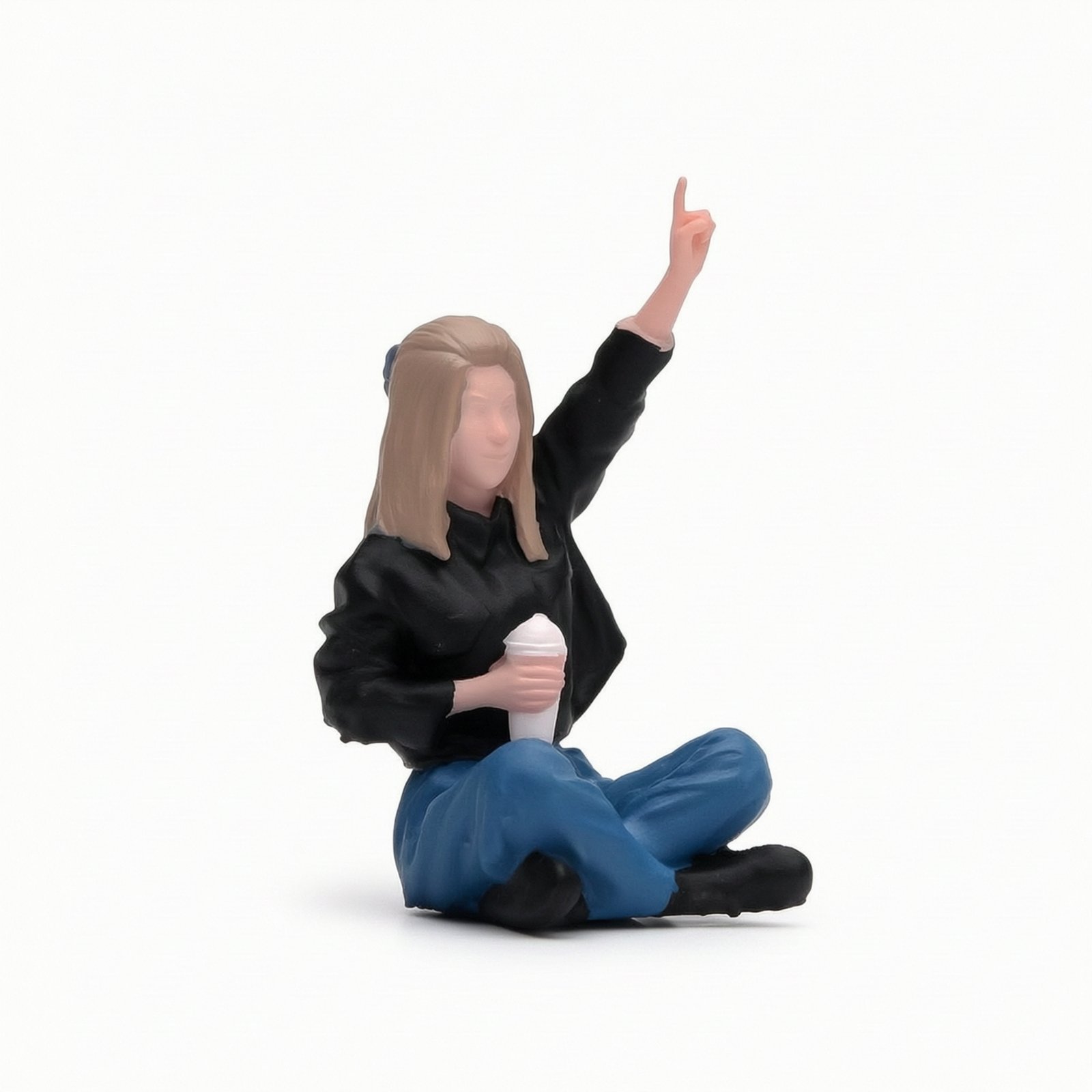 1/64 Seated Female Figurine