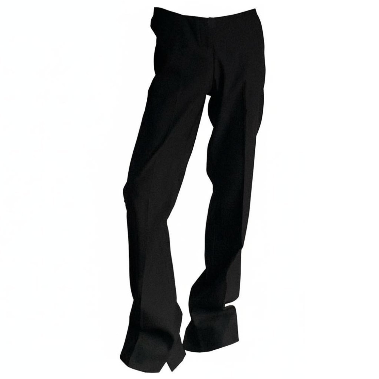 Flared Trousers Split Hem
