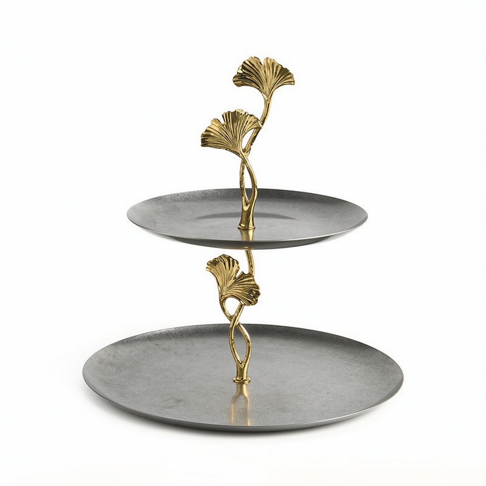 Two-Tier Serving Stand Stainless Steel