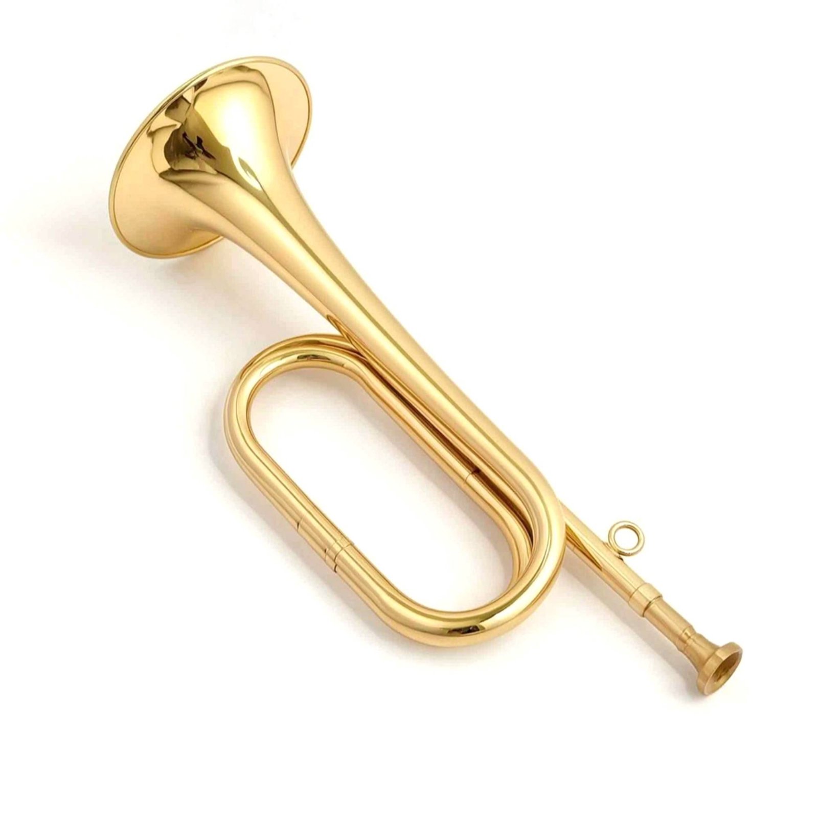 Brass Bugle with Finger Circle