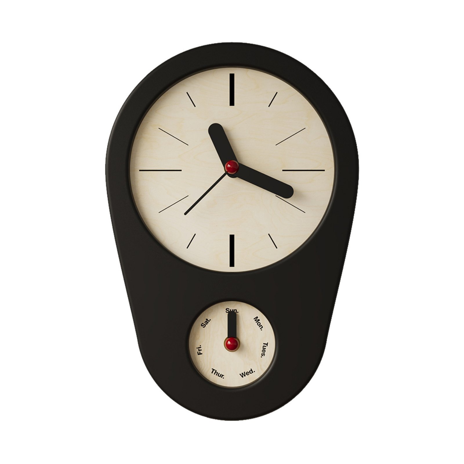 Wall Clock Weekday Display