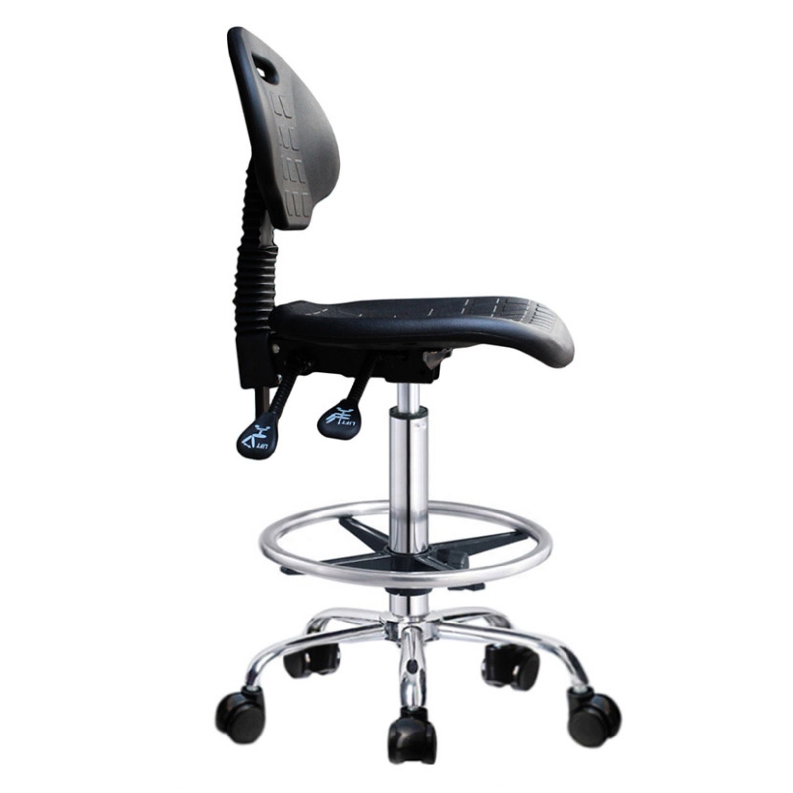 Height-Adjustable Cleanroom Chair