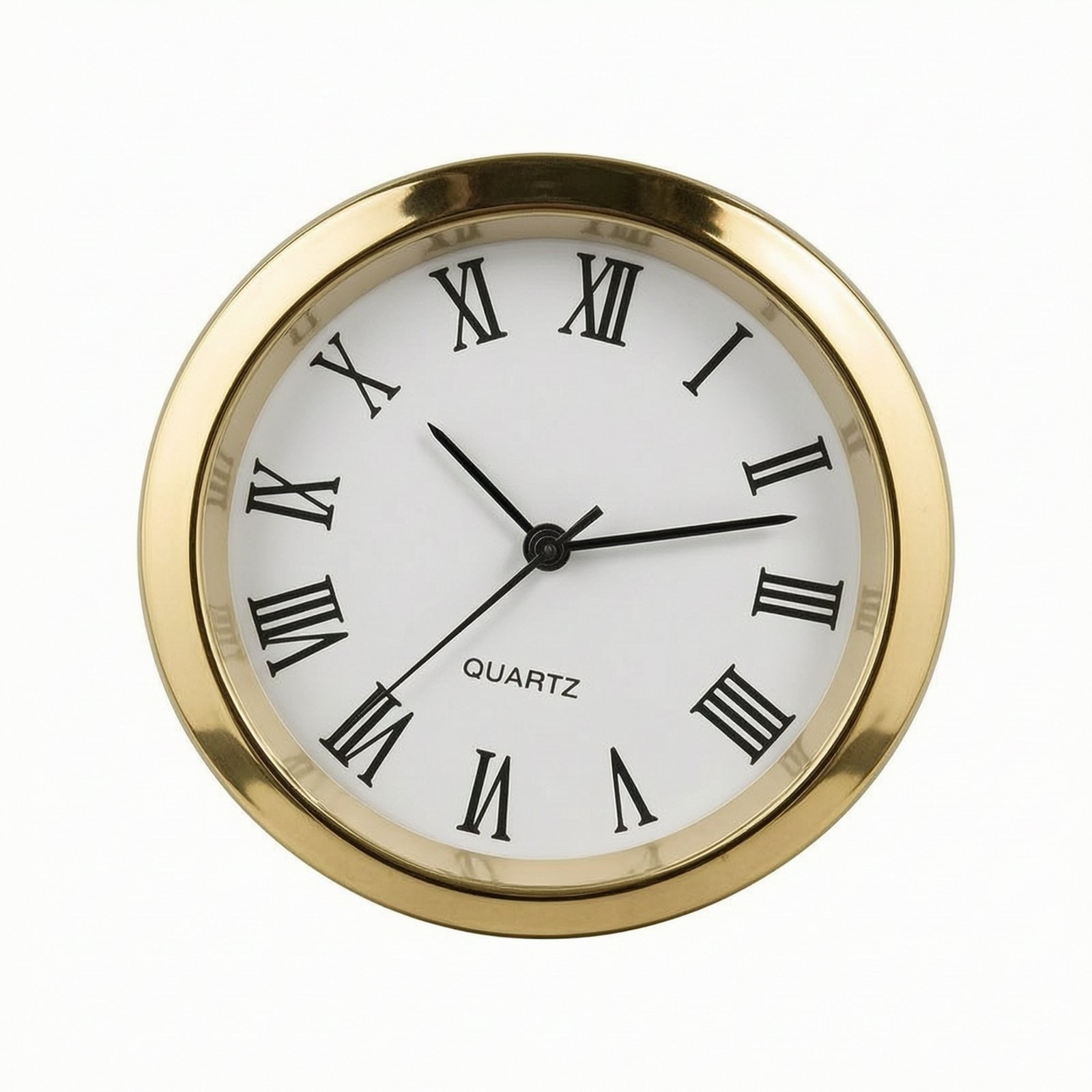 Round Clock Insert – Gold, Roman
