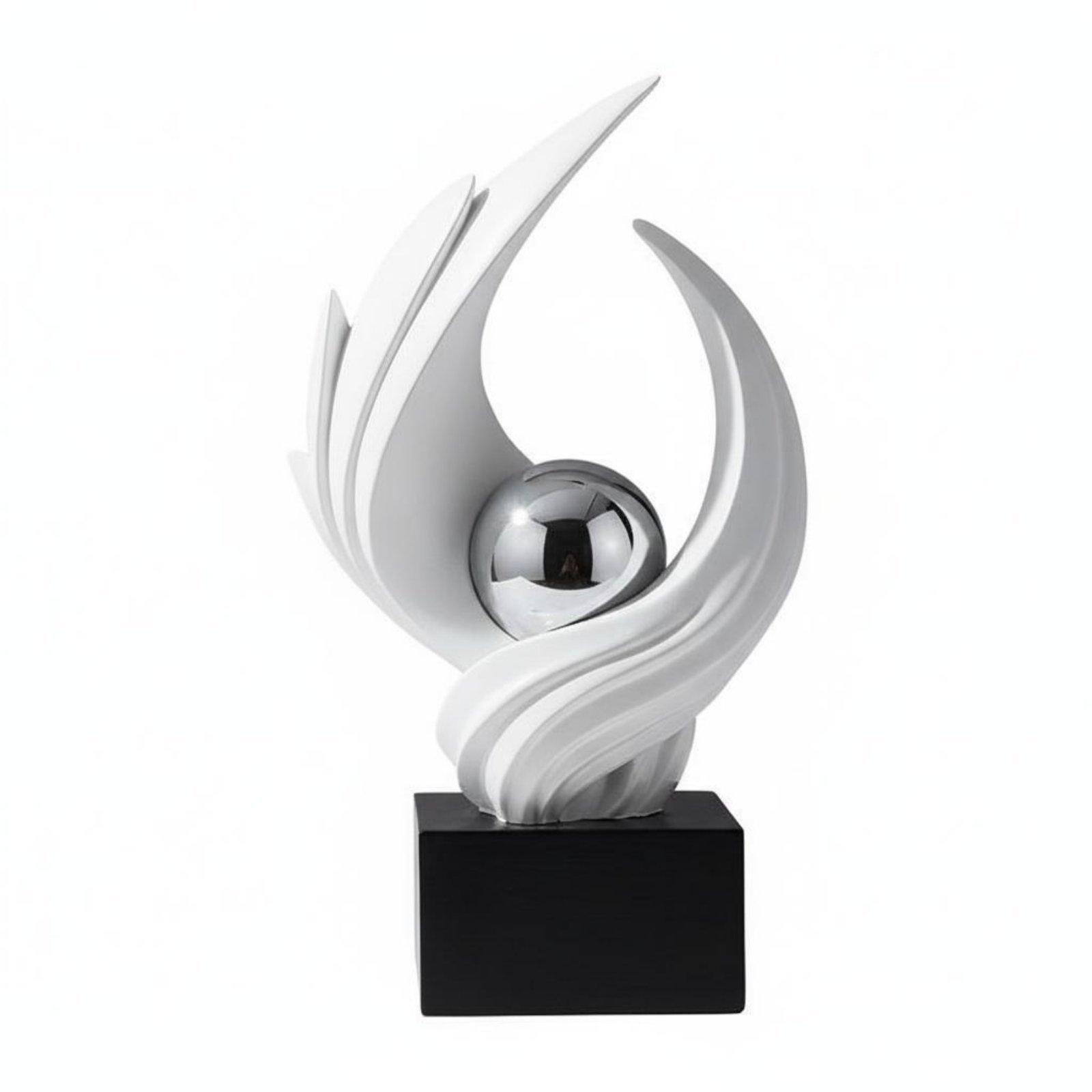 Crystal Ball Resin Statue