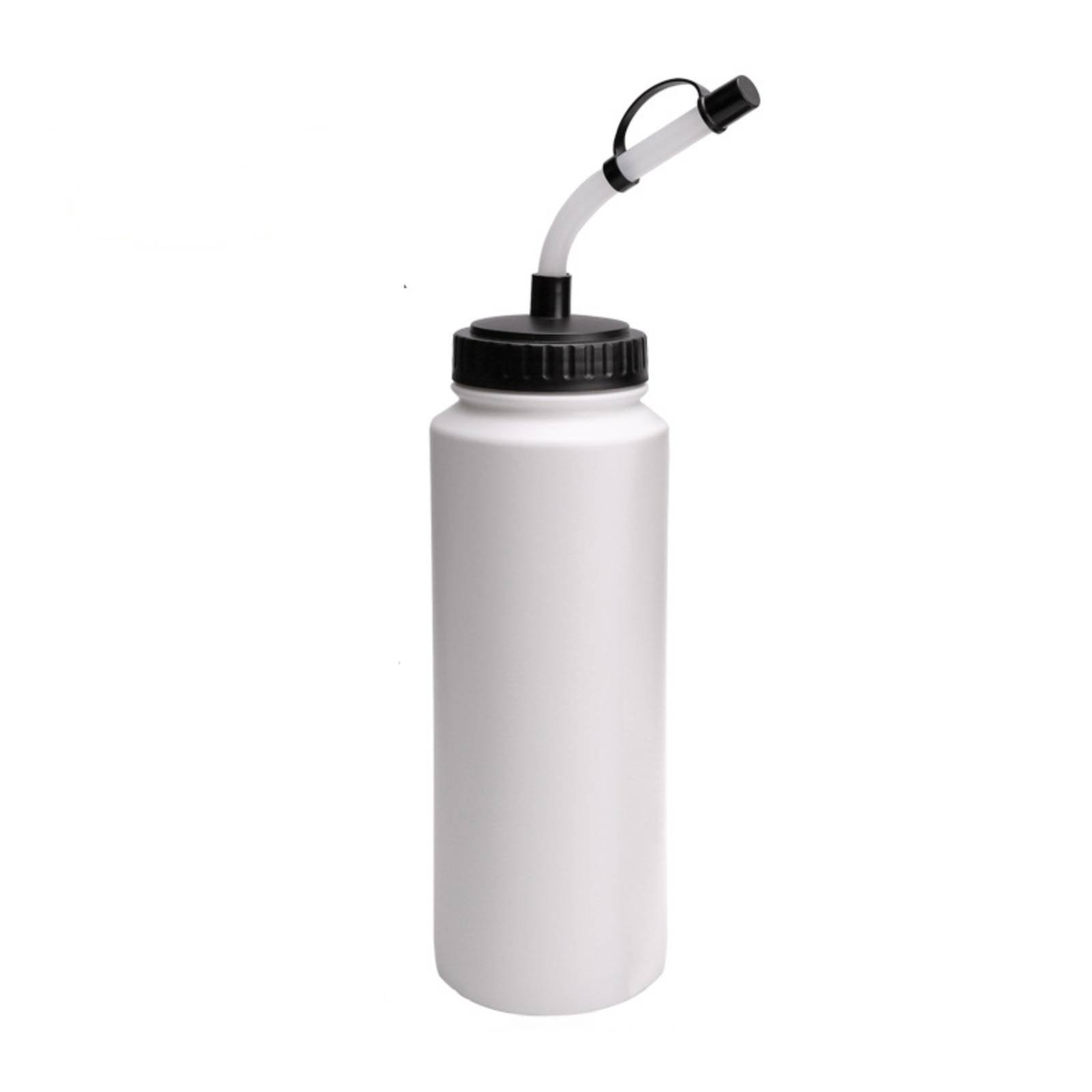 Sports Water Bottle with Long Straw