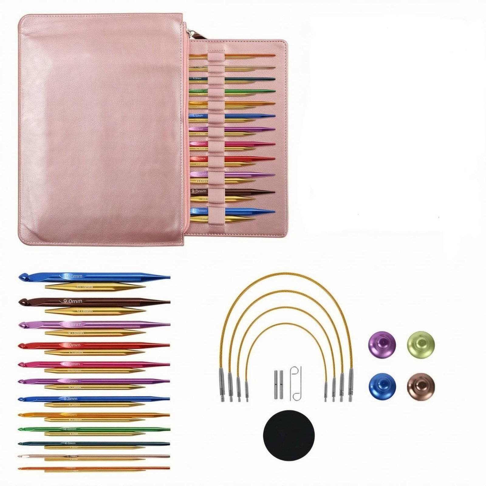Color-Coded Knitting Pin Set