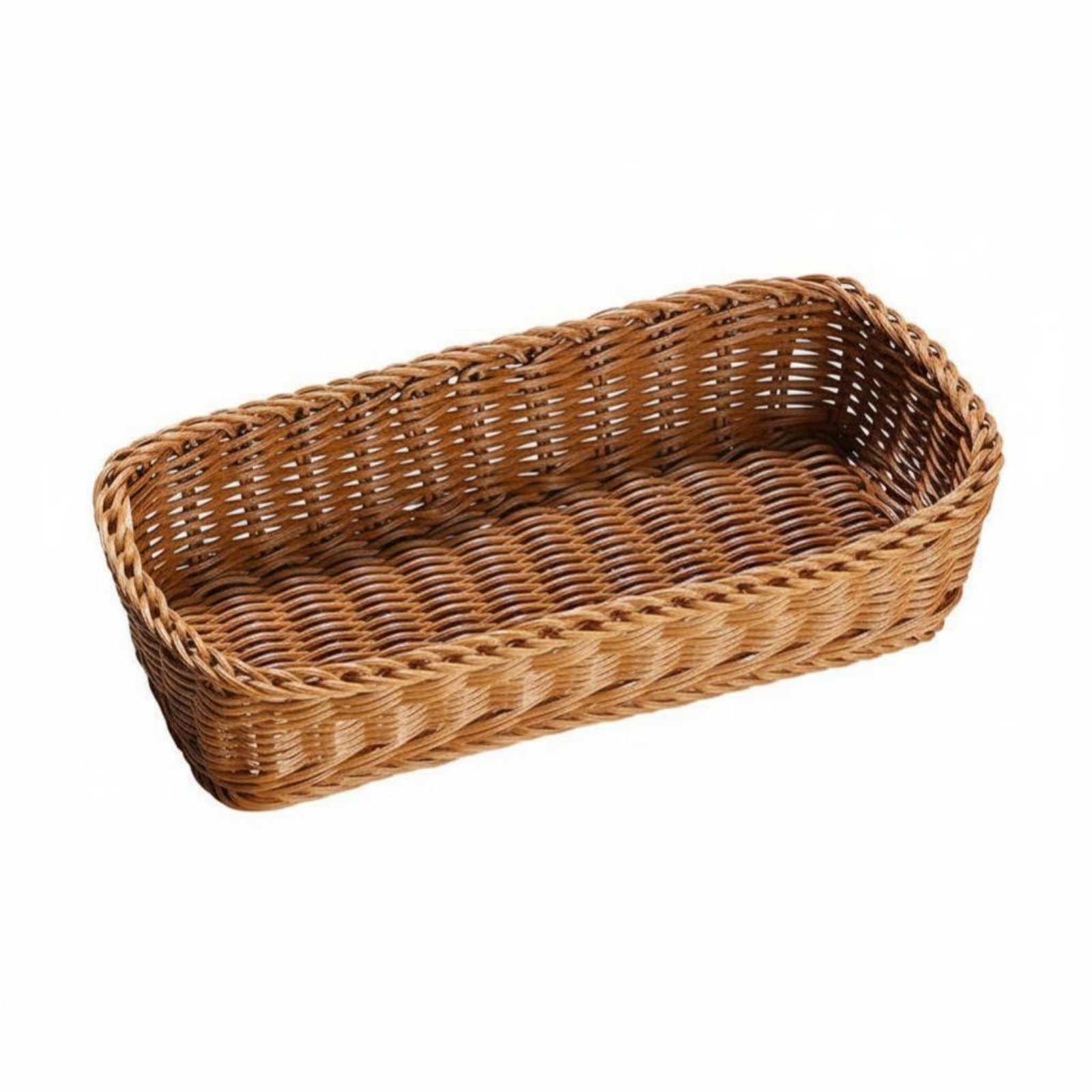 Faux Rattan Carrier Basket