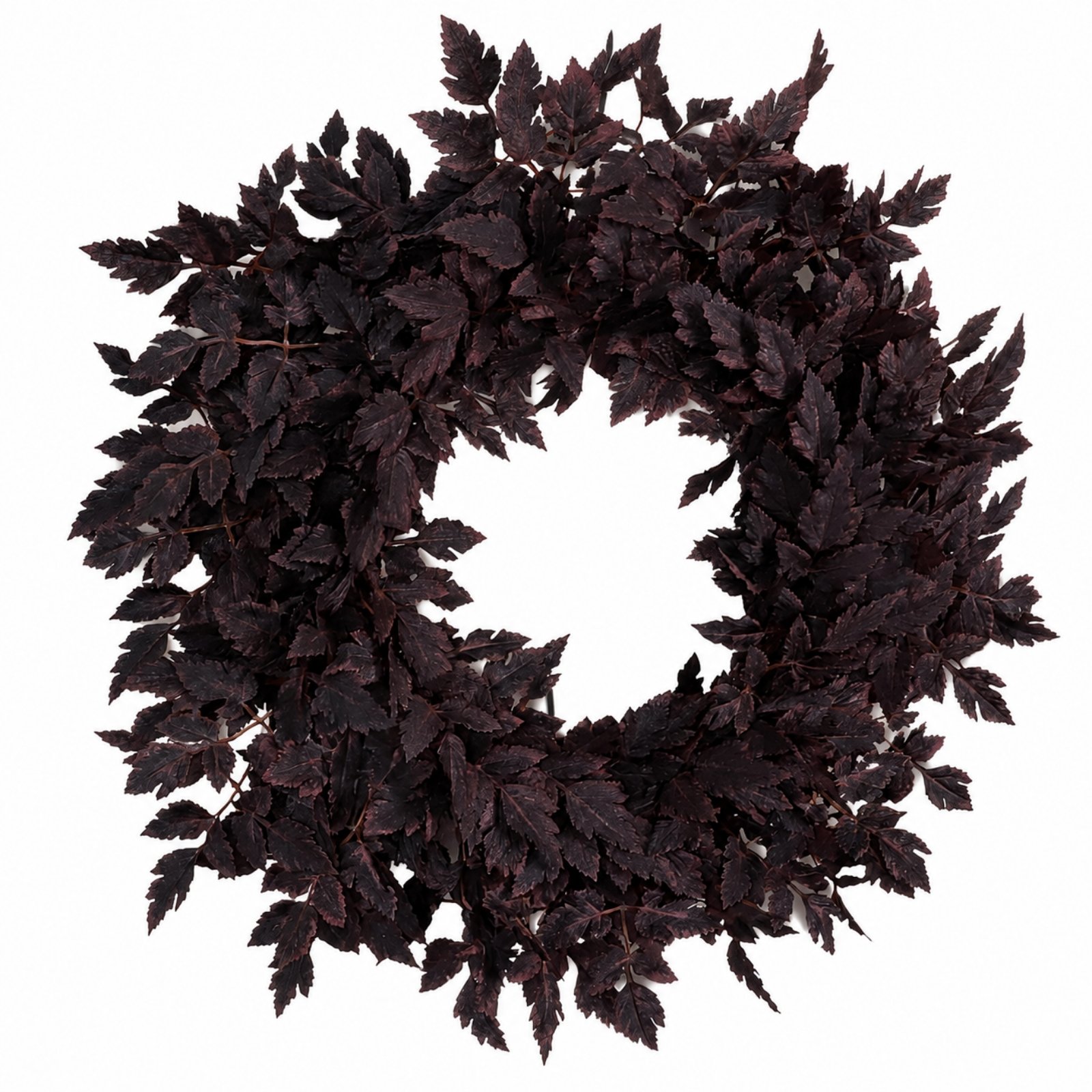 Artificial Leaf Wreath 24 Inch